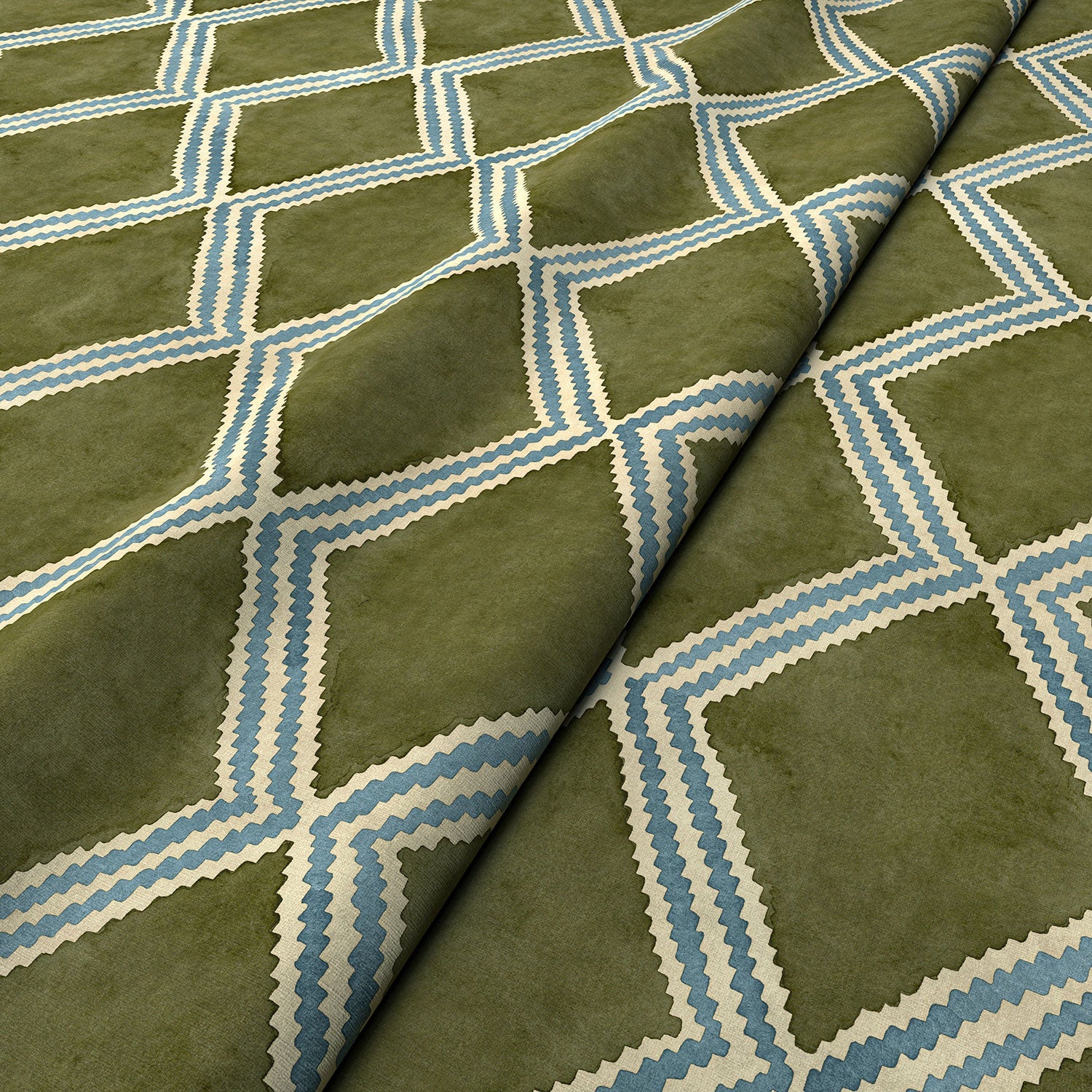 Linwood Inca Mossy Well FR Made to Measure Curtains