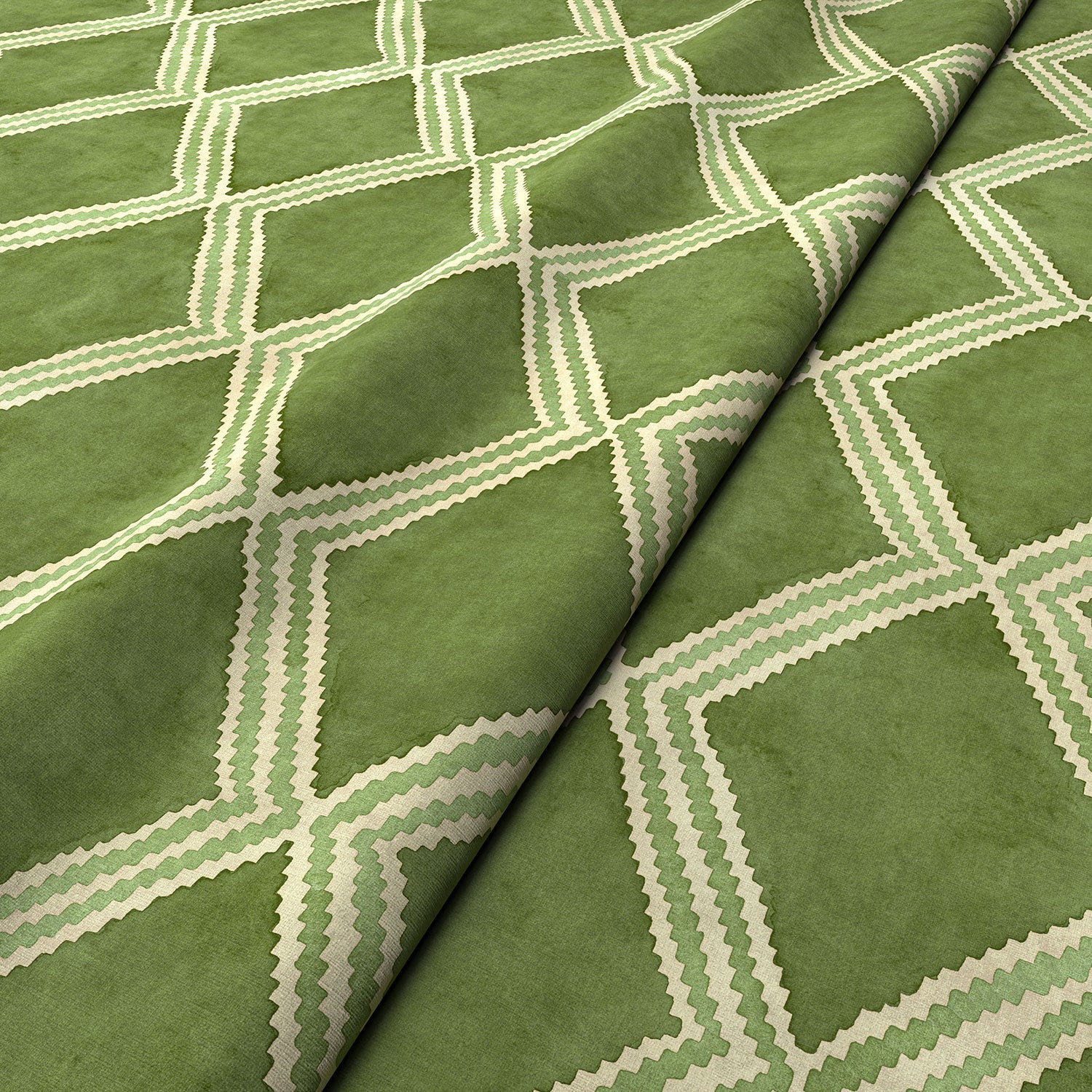 Linwood Inca Spring Green FR Made to Measure Curtains
