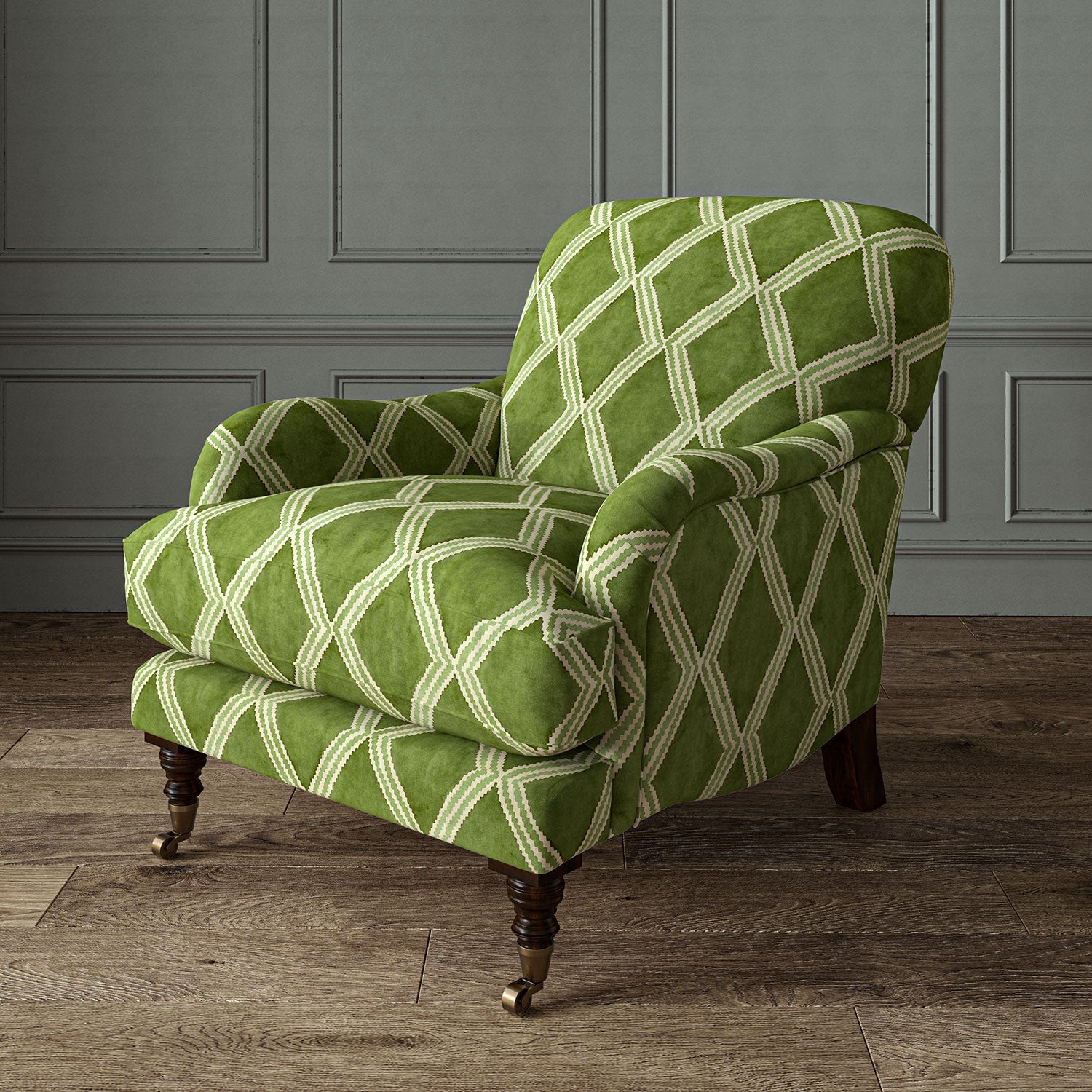 Linwood Inca Spring Green FR Made to Measure Curtains