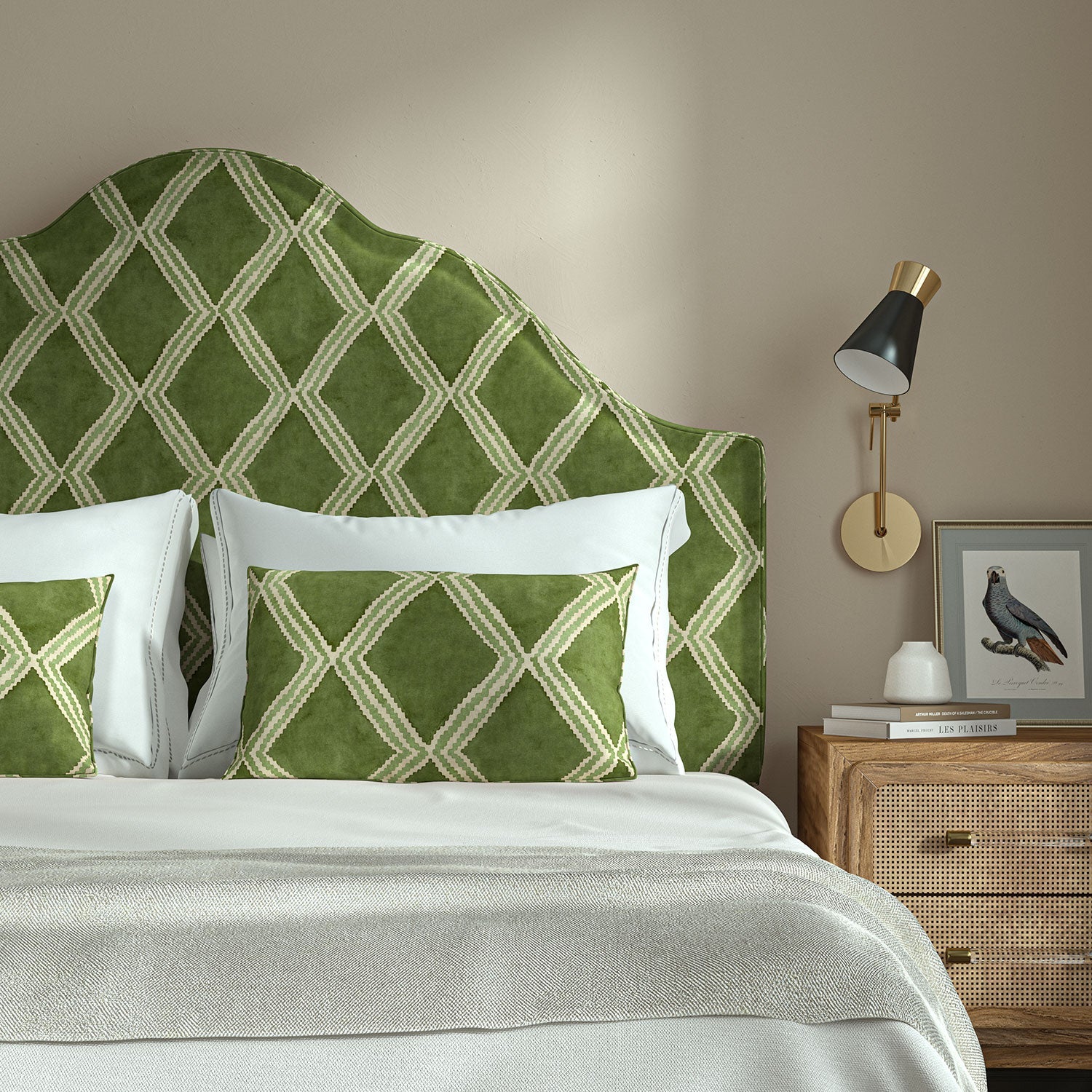 Linwood Inca Spring Green FR Made to Measure Curtains