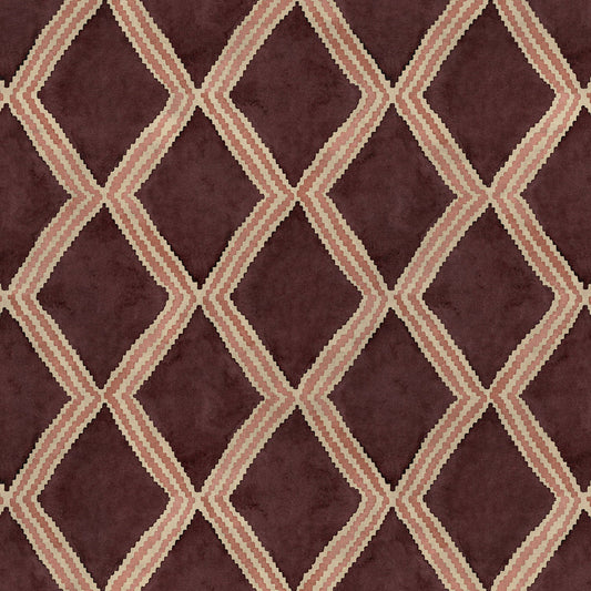 Linwood Inca Sunset Maroon FR Made to Measure Curtains