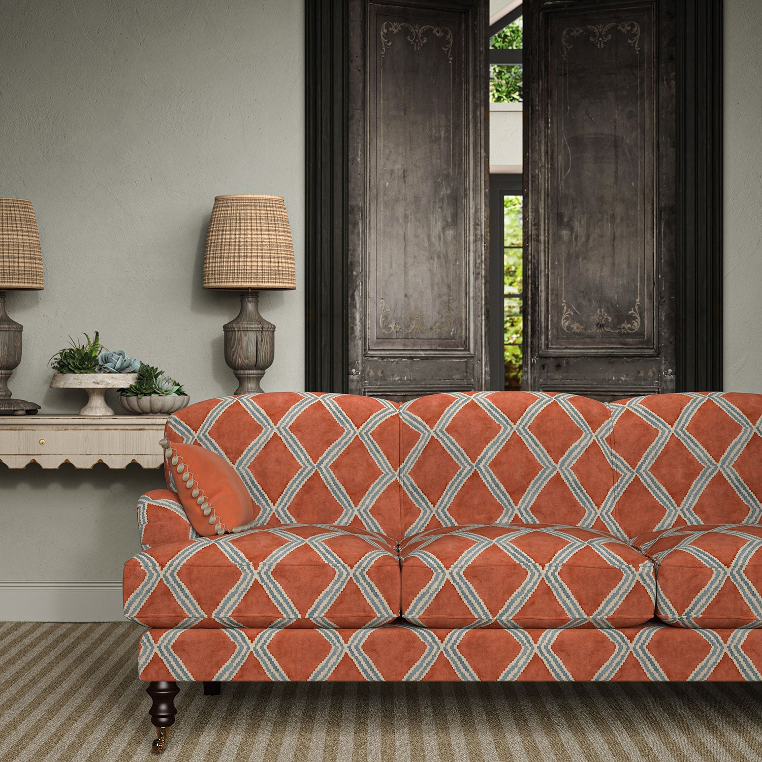 Linwood Inca Vesuvius FR Made to Measure Curtains