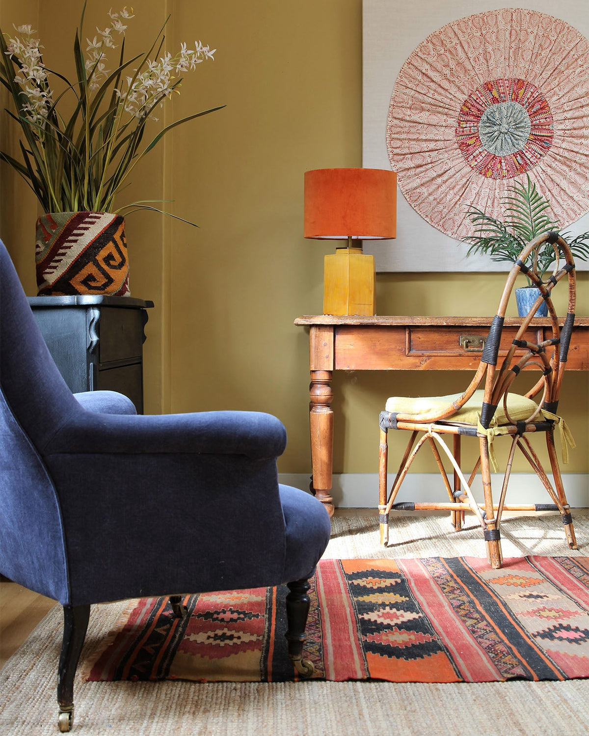 Kate Forman Stonewash Indigo Made to Measure Roman Blinds – image 2