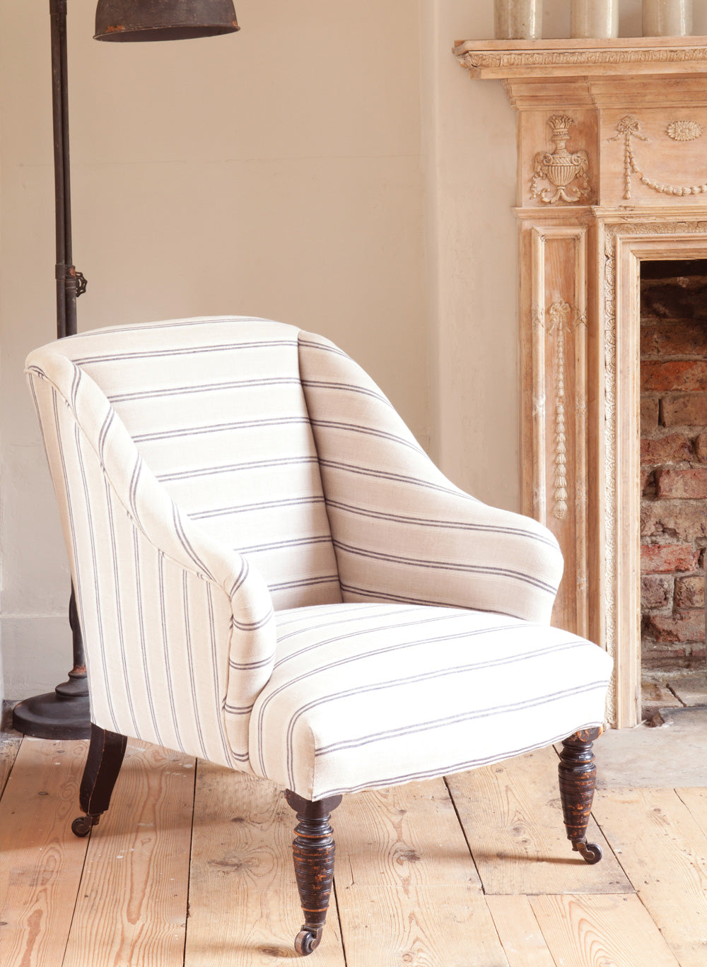 Kate Forman Stripe Indigo Made to Measure Curtains – image 2