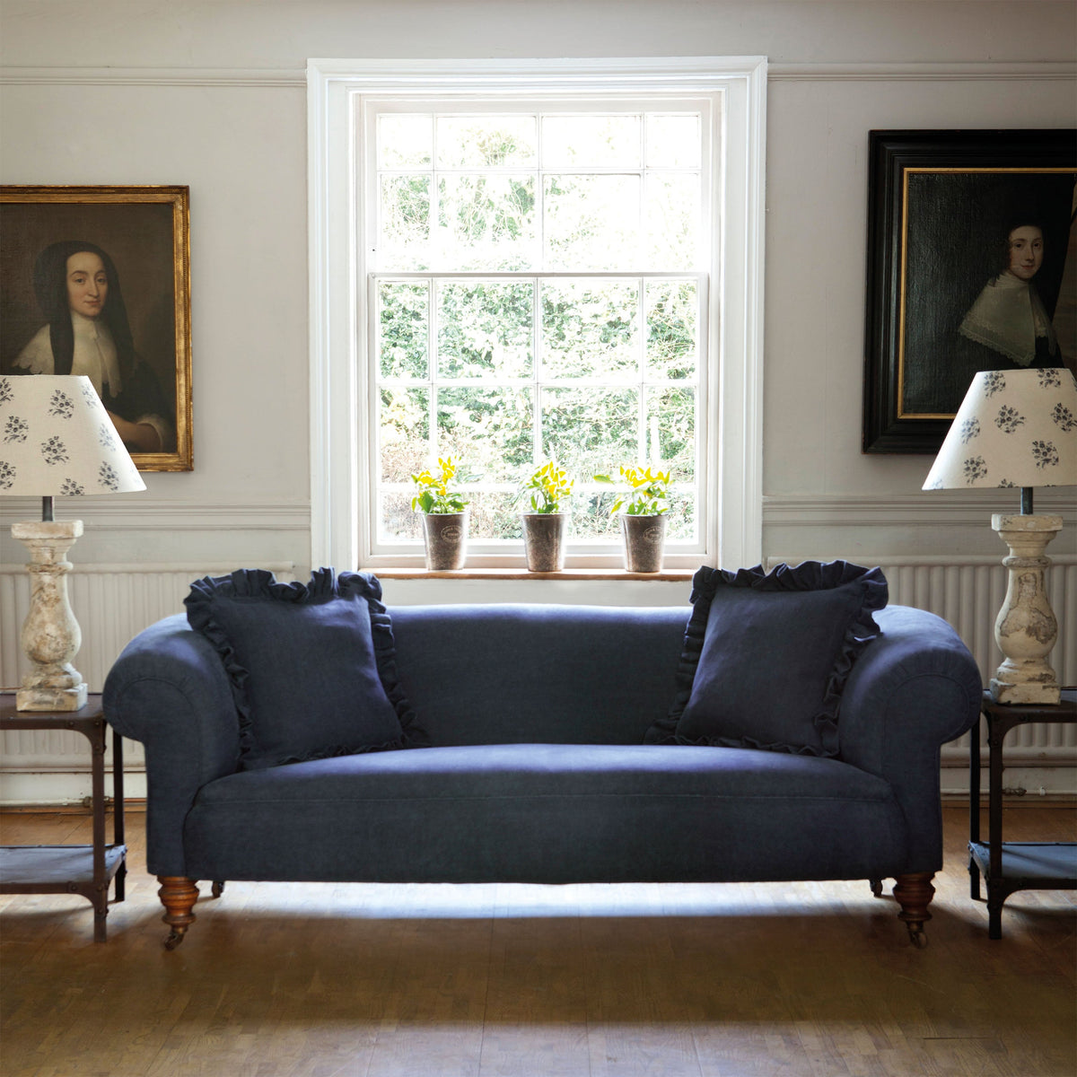 Kate Forman Stonewash Indigo Made to Measure Roman Blinds – image 4