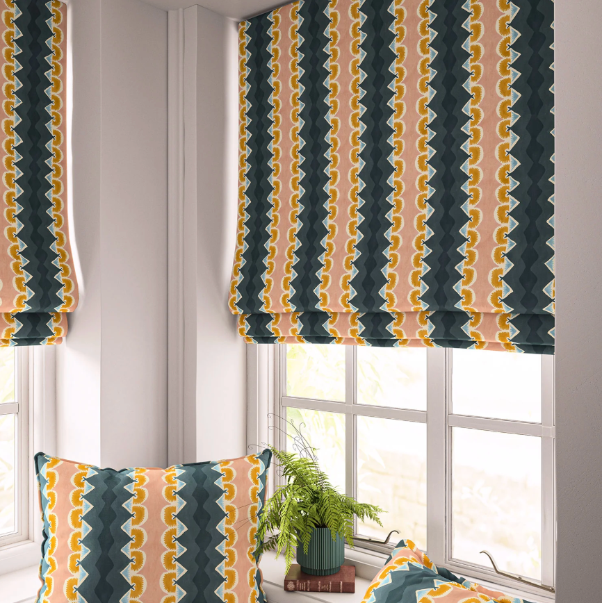 Ink - Taiki, Maru Collection by Linwood - Roman Blinds