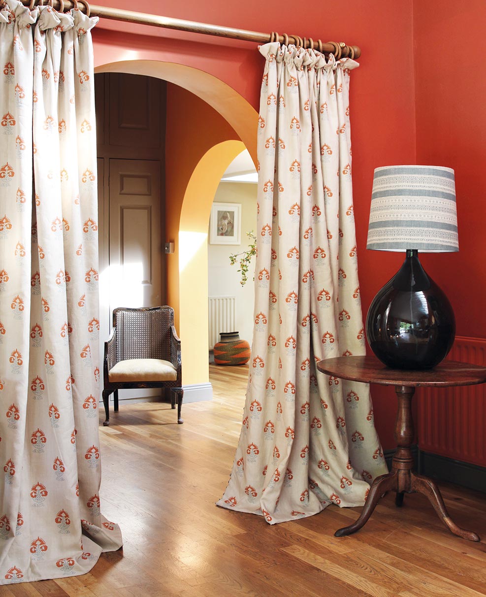 Kate Forman Iona Orange Made to Measure Curtains – image 3
