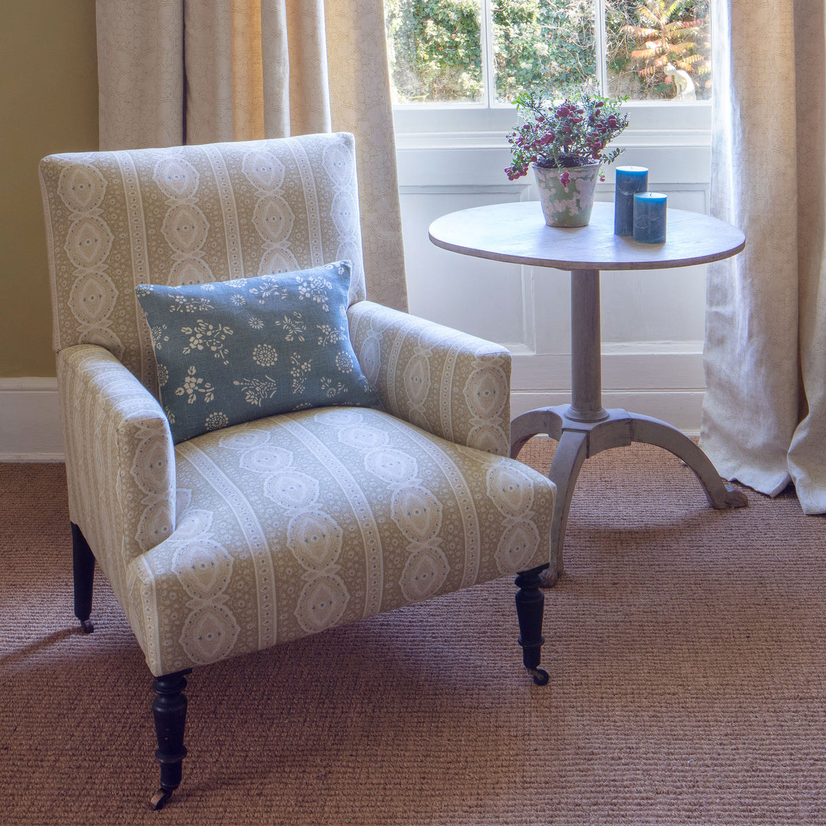 Kate Forman Isla Green Made to Measure Roman Blinds – image 2