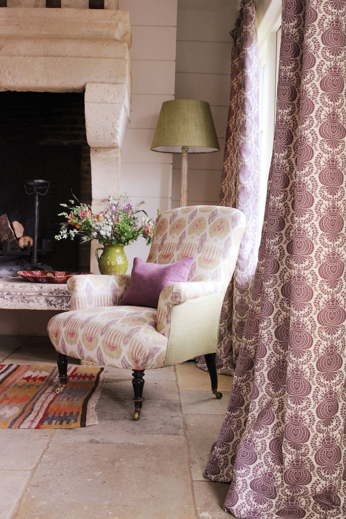 Kate Forman Jag Mulberry Green Made to Measure Roman Blinds – image 2