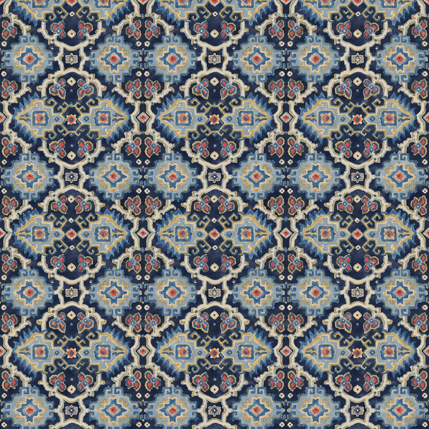 Linwood Kami Ocean FR Made to Measure Curtains