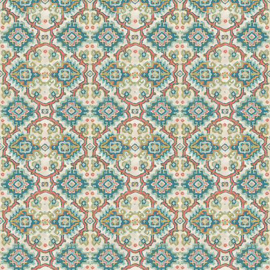 Linwood Kami Teal FR Made to Measure Curtains