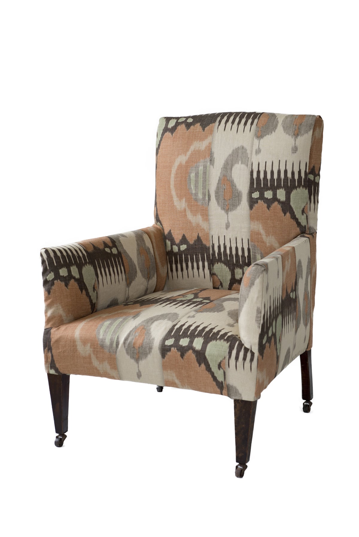 Lewis & Wood Kimono Ginger Green Made to Measure Curtains – lifestyle photograph