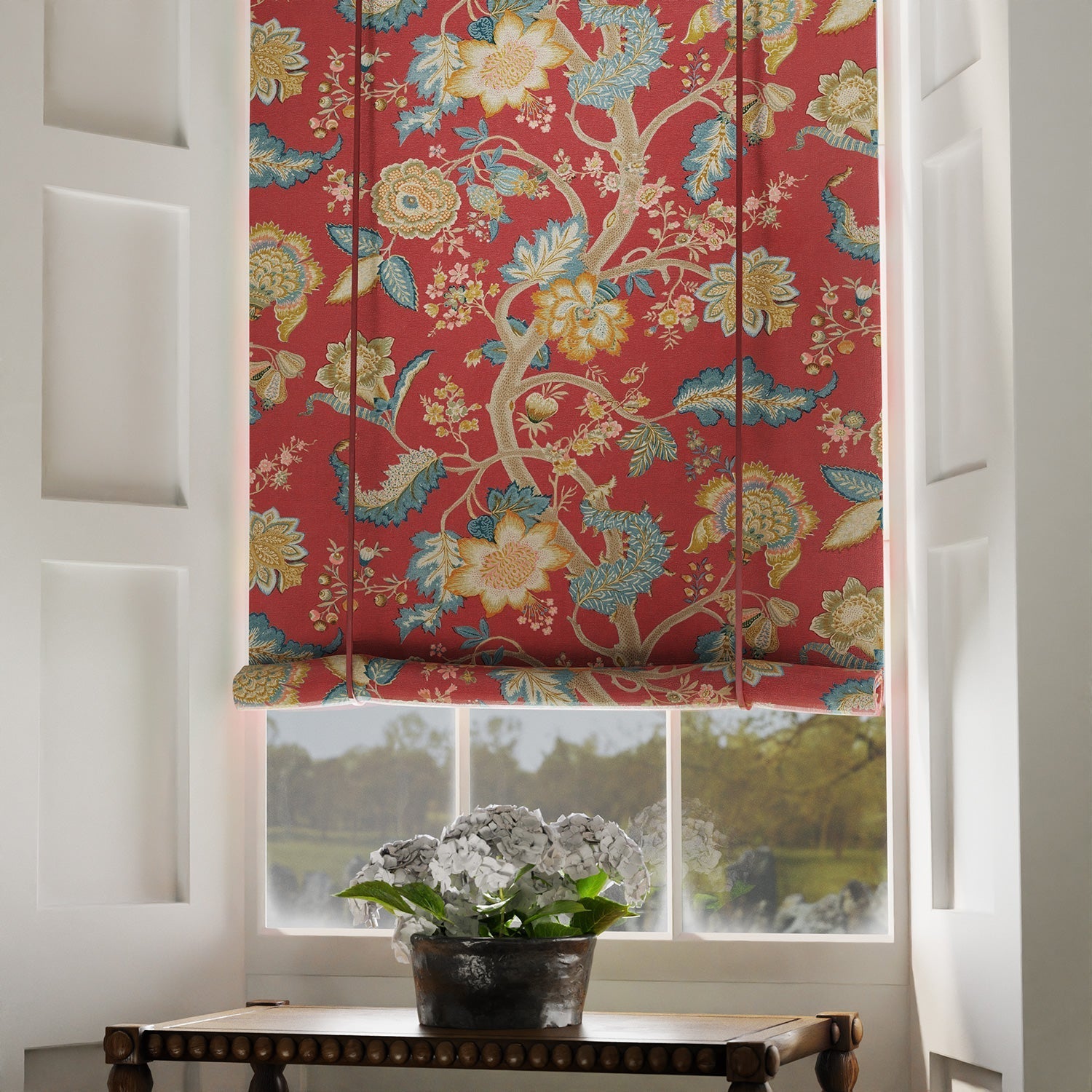 Linwood Kitty Classic Red FR Made to Measure Curtains