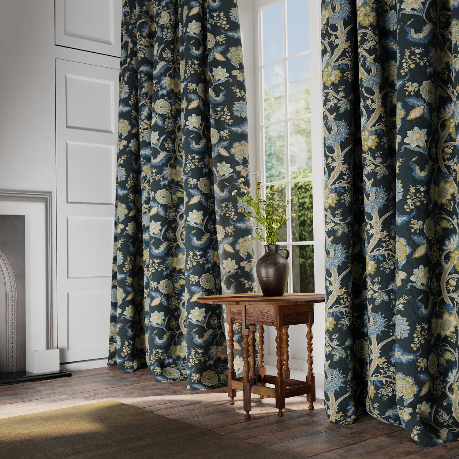 Linwood Kitty Night Garden FR Made to Measure Curtains
