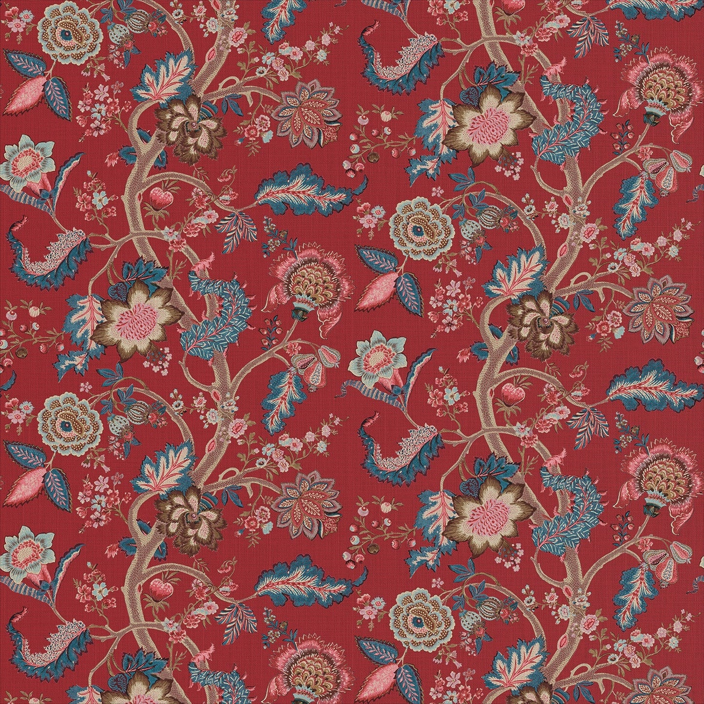 Linwood Kitty Old Red Made to Measure Curtains