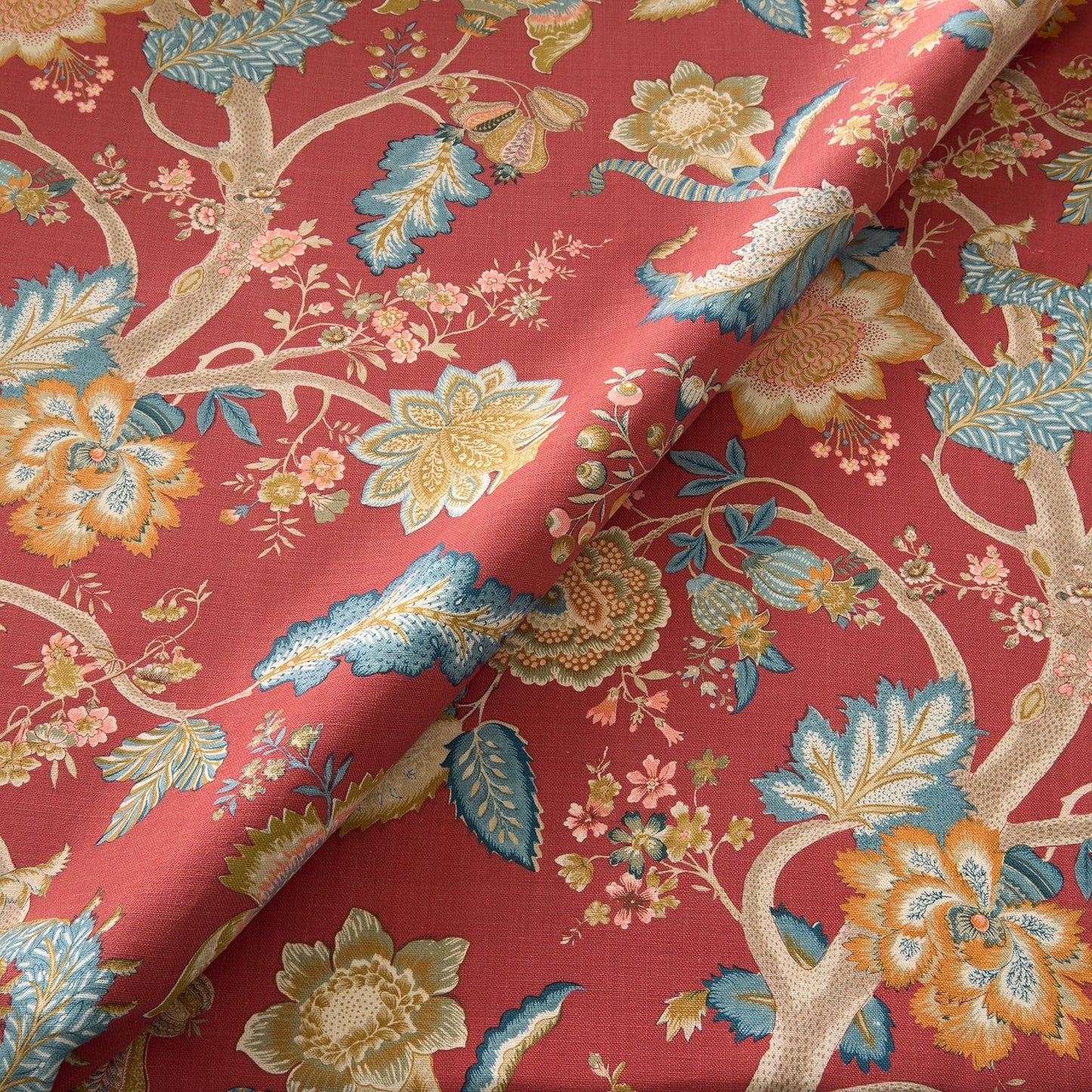 Linwood Kitty Classic Red FR Made to Measure Curtains