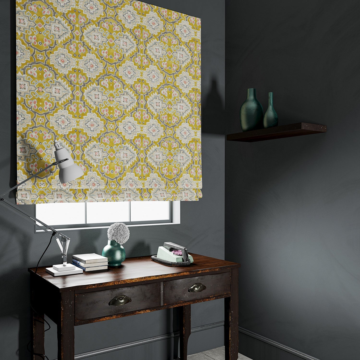 Linwood Kami Chartreuse FR Made to Measure Curtains