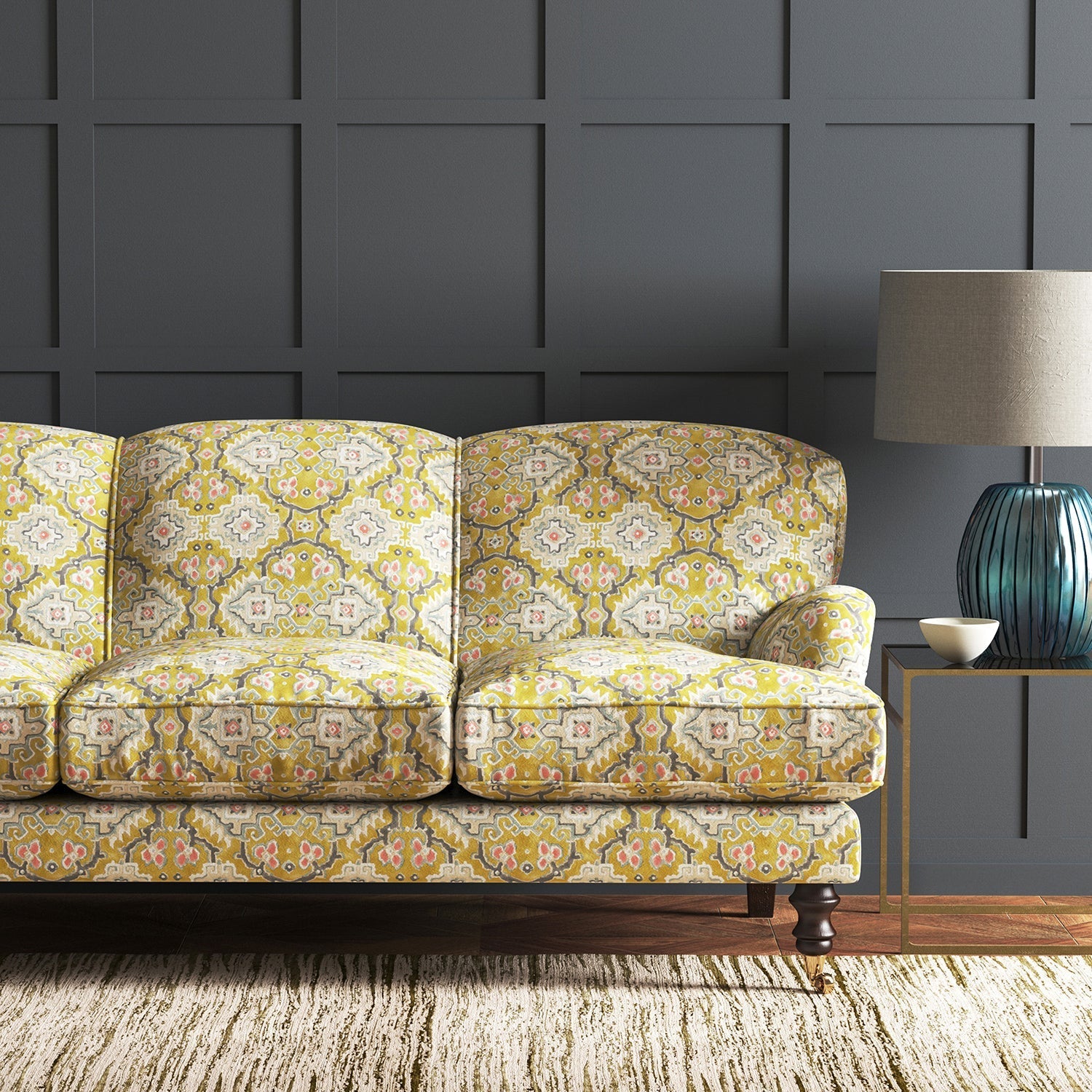 Linwood Kami Chartreuse FR Made to Measure Curtains