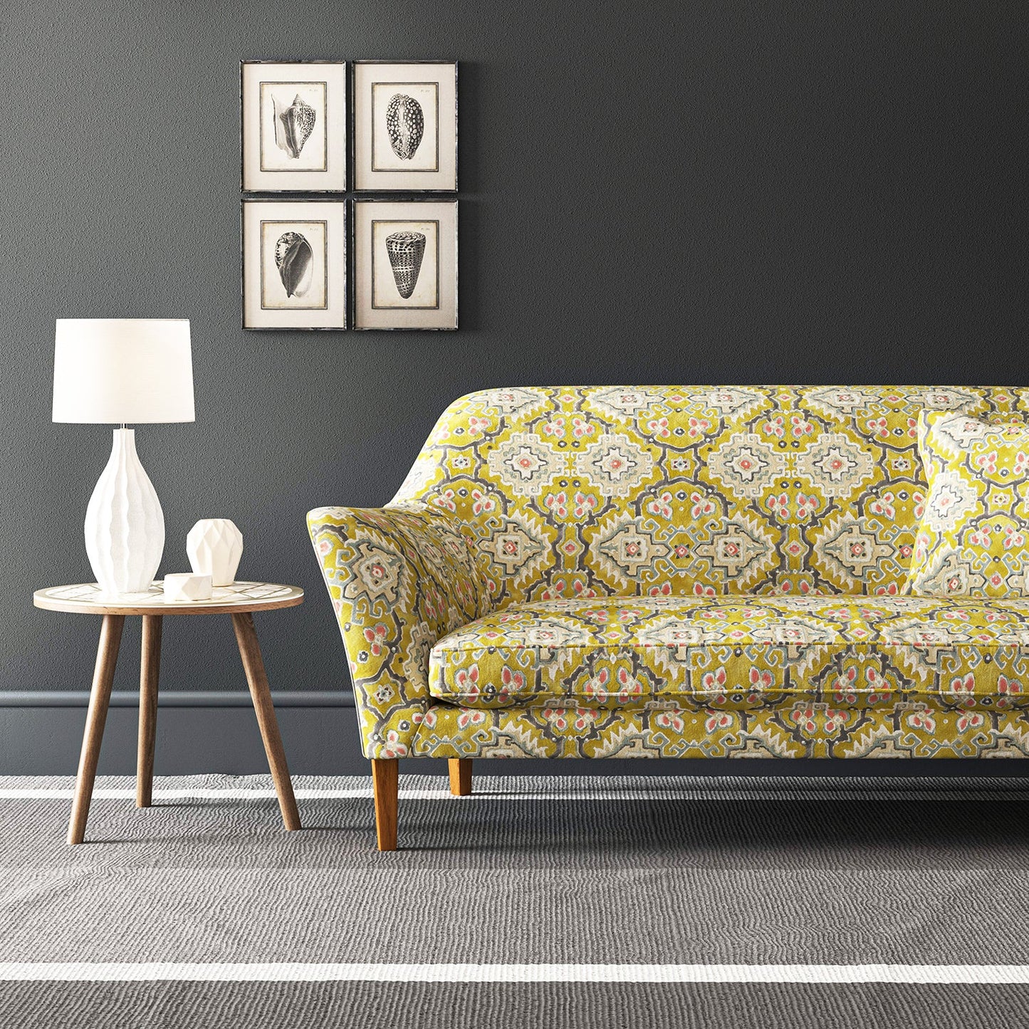 Linwood Kami Chartreuse FR Made to Measure Curtains