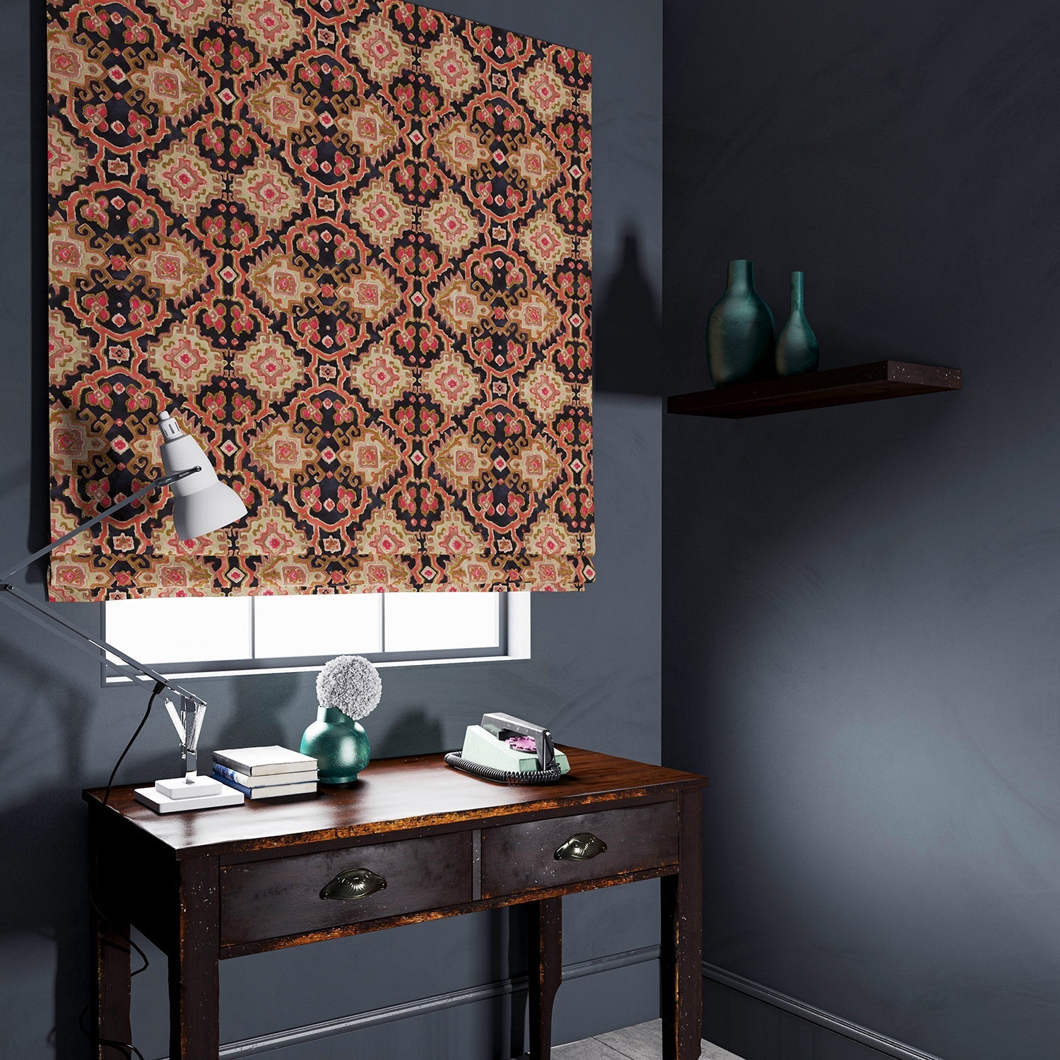 Linwood Kami Coral FR Made to Measure Curtains