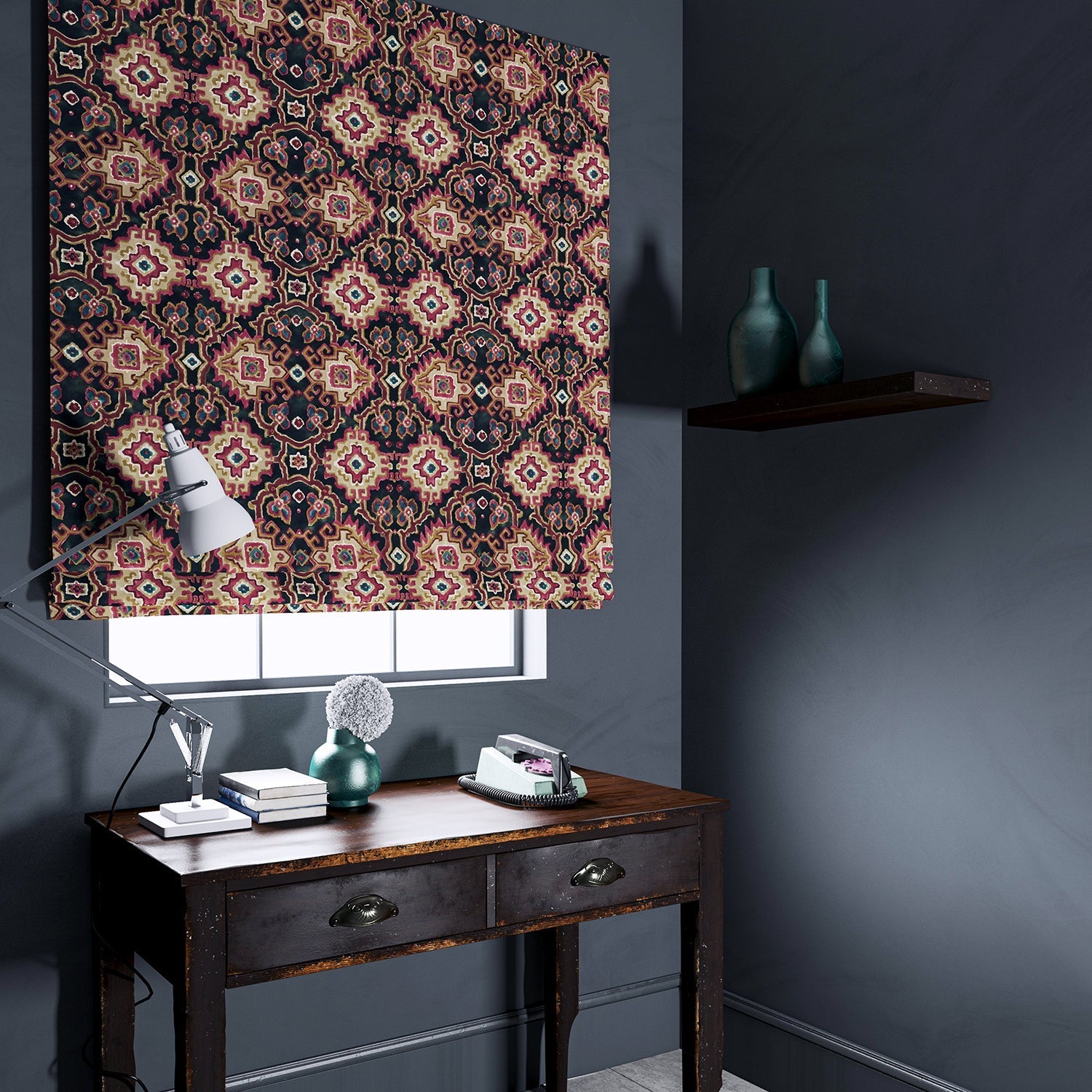 Linwood Kami Damson FR Made to Measure Curtains
