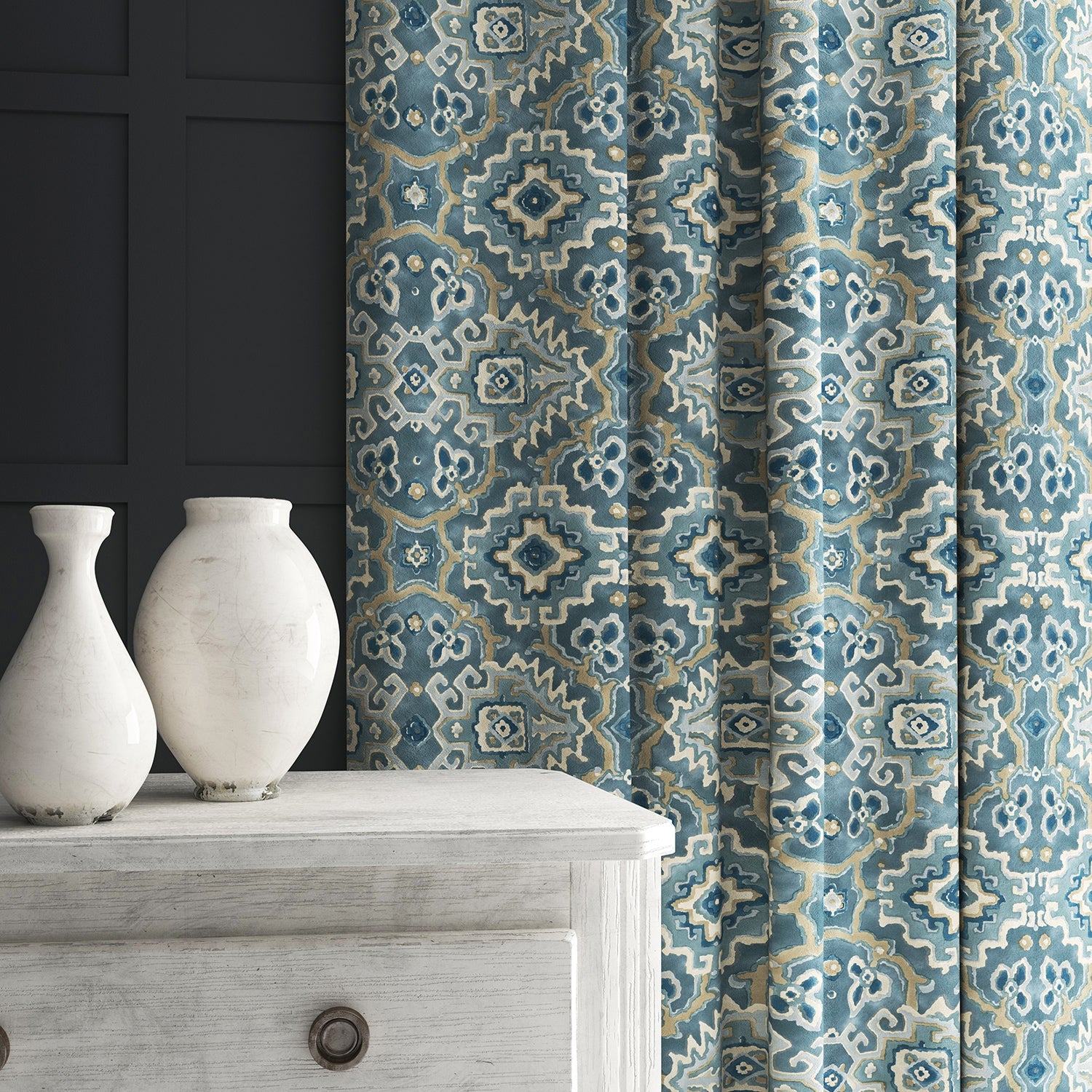 Linwood Kami Lago FR Made to Measure Curtains