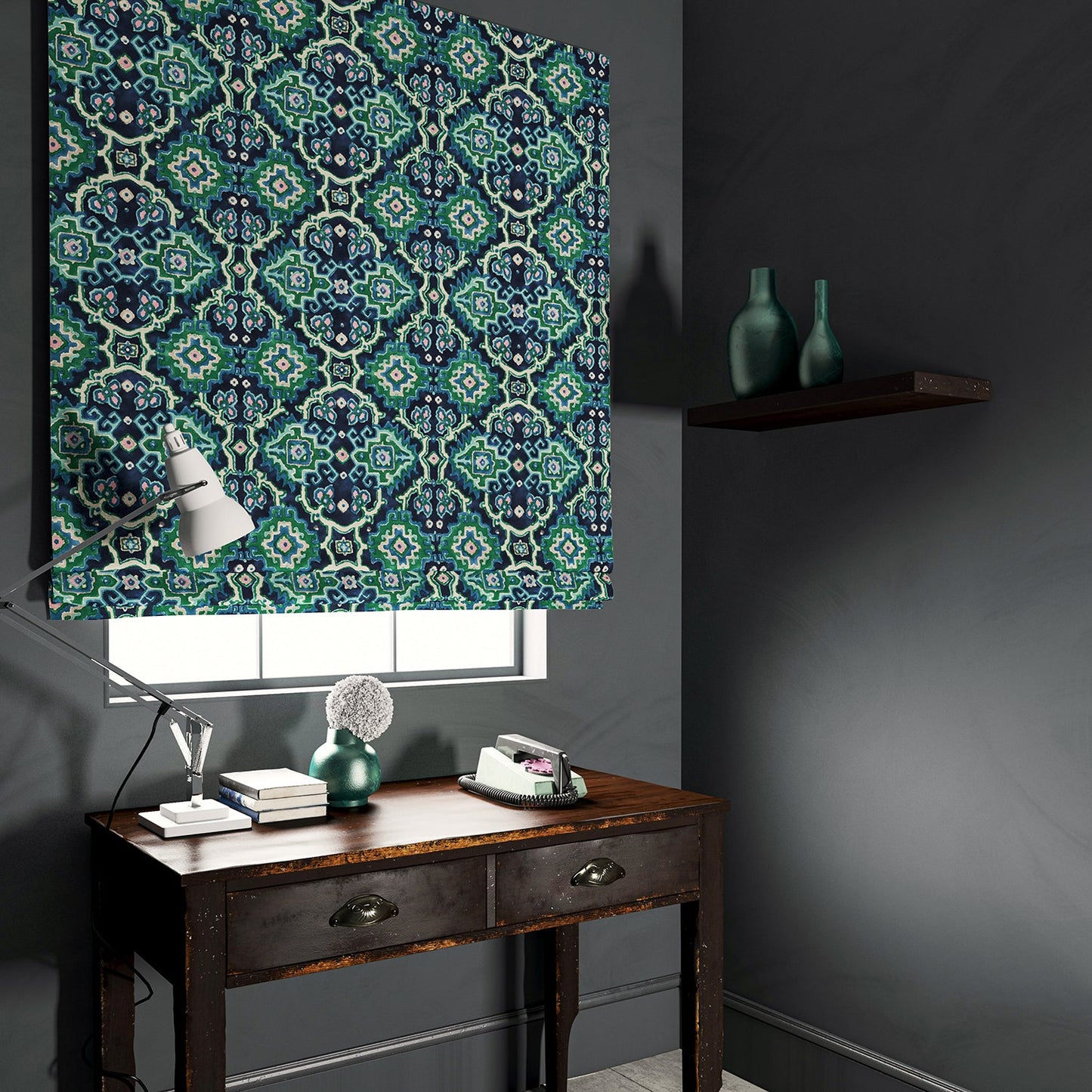 Linwood Kami Seagreen FR Made to Measure Curtains