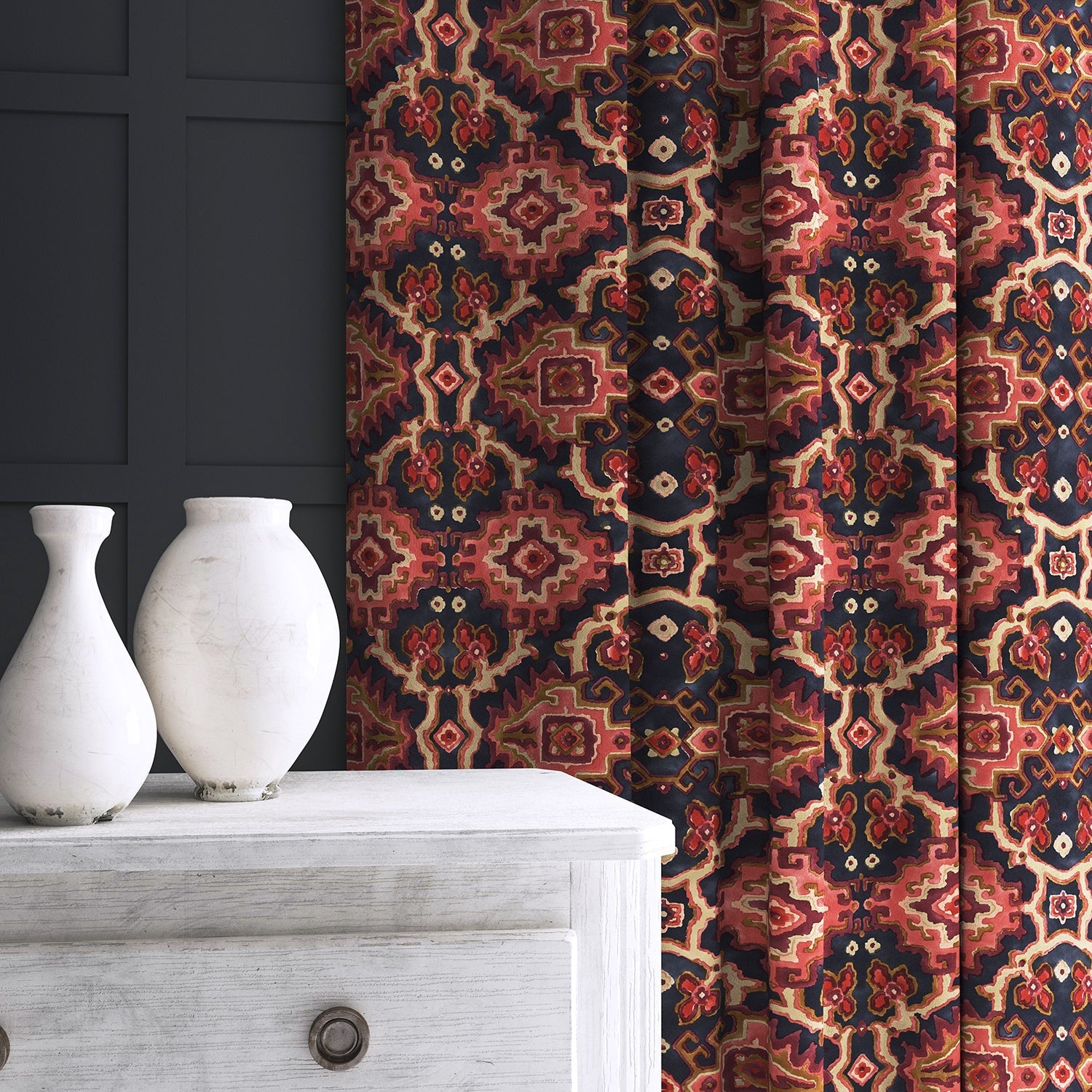 Linwood Kami Sienna FR Made to Measure Curtains