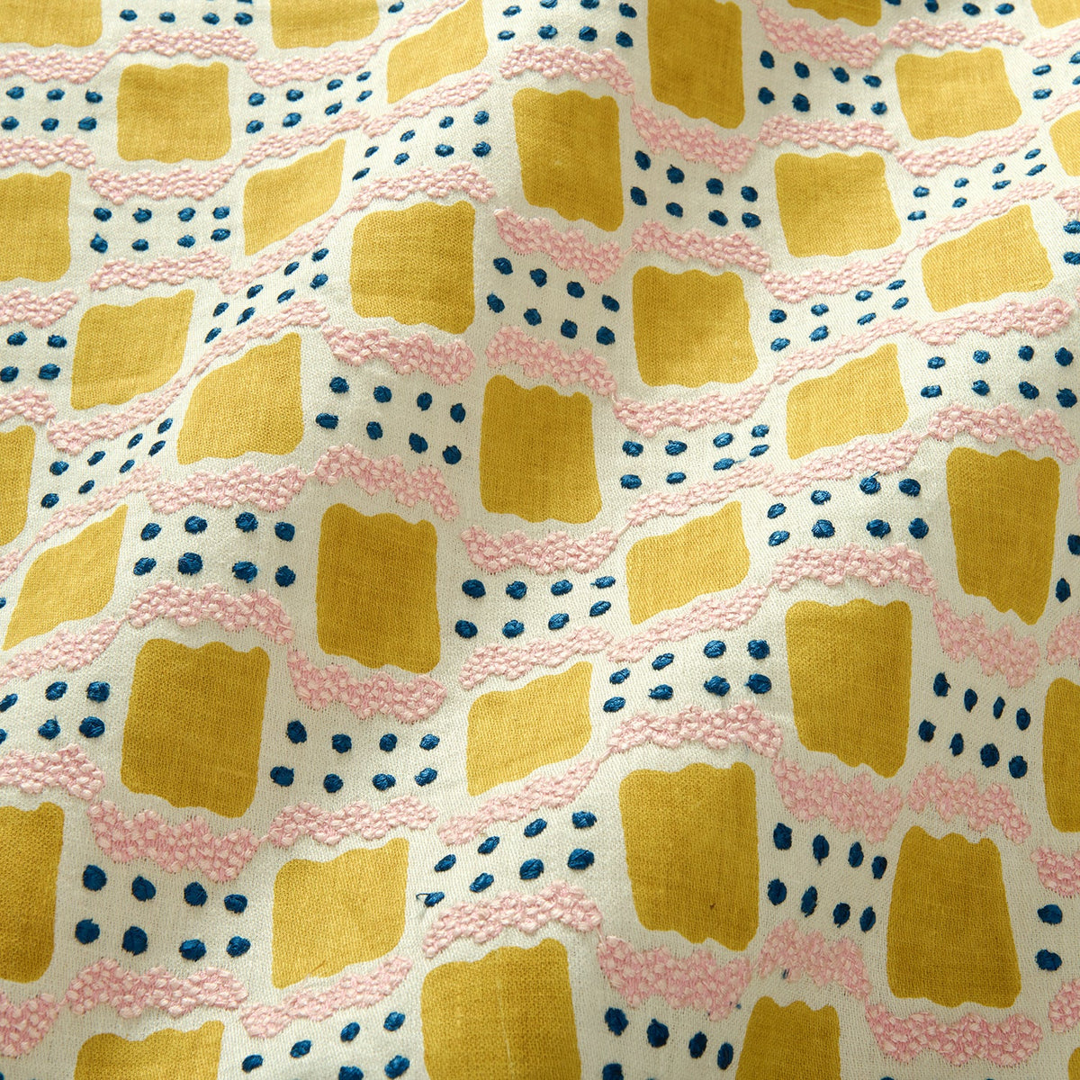 Linwood Ravioli Embroidery Sherbet Made to Measure Curtains