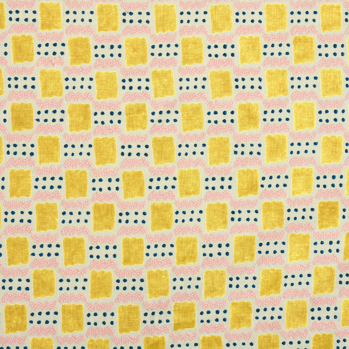 Linwood Ravioli Embroidery Sherbet Made to Measure Roman Blinds