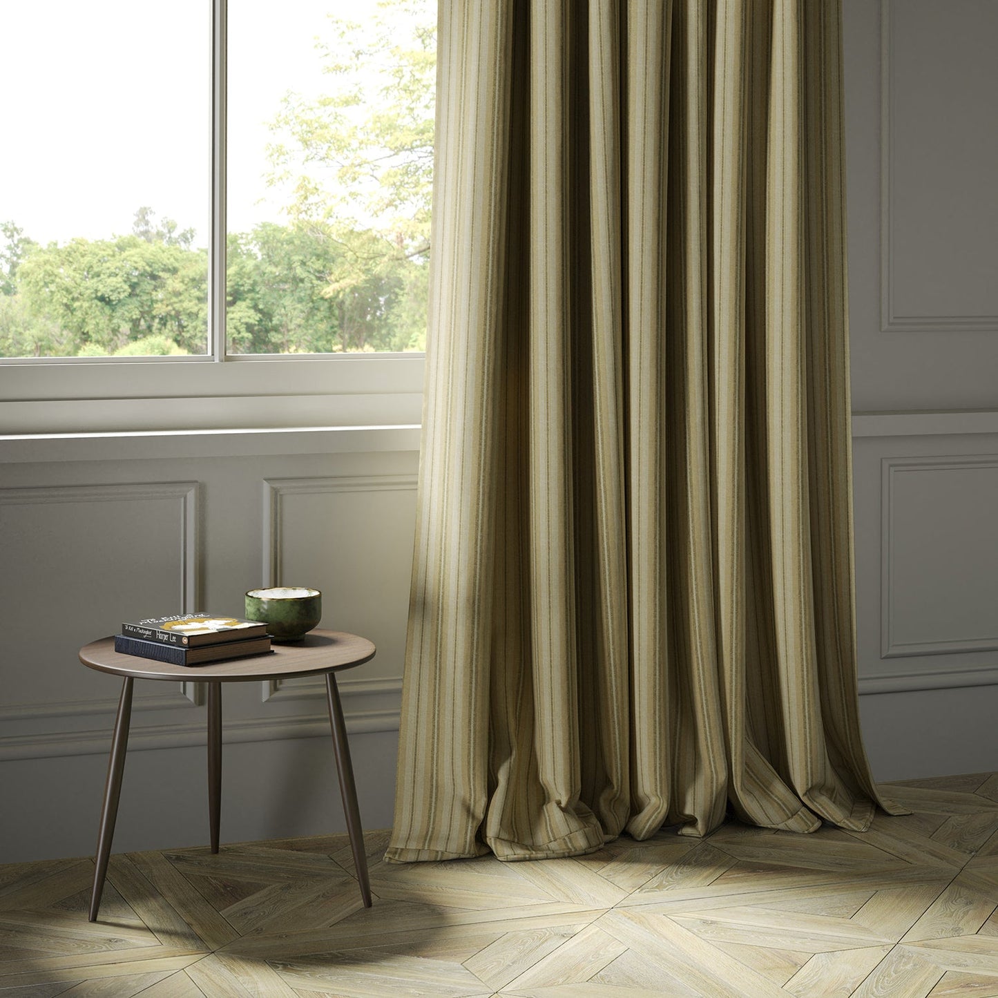 Linwood Bressay Stripe Islay FR Made to Measure Curtains