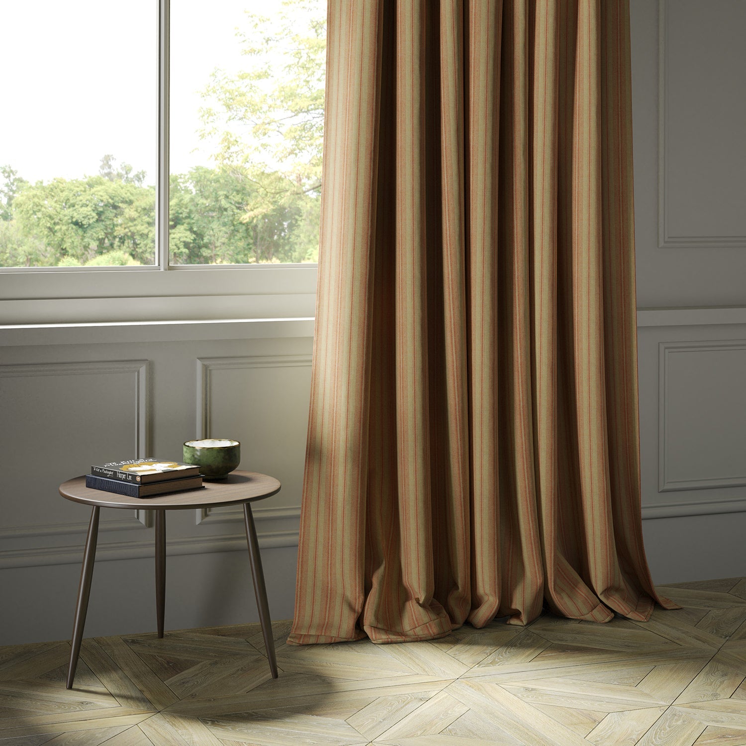 Linwood Bressay Stripe Tarbert FR Made to Measure Curtains