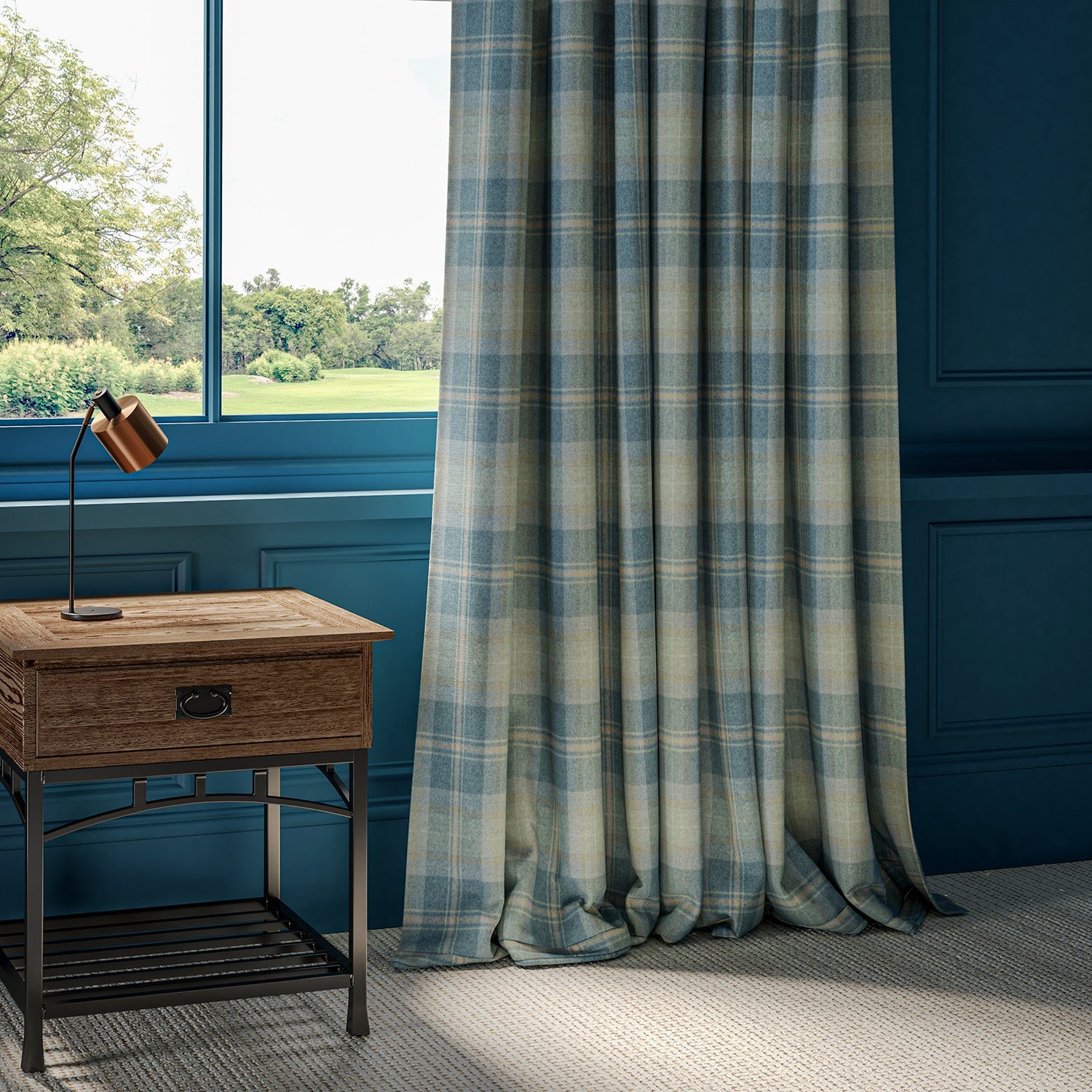 Linwood Beachcomber Covesea FR Made to Measure Curtains