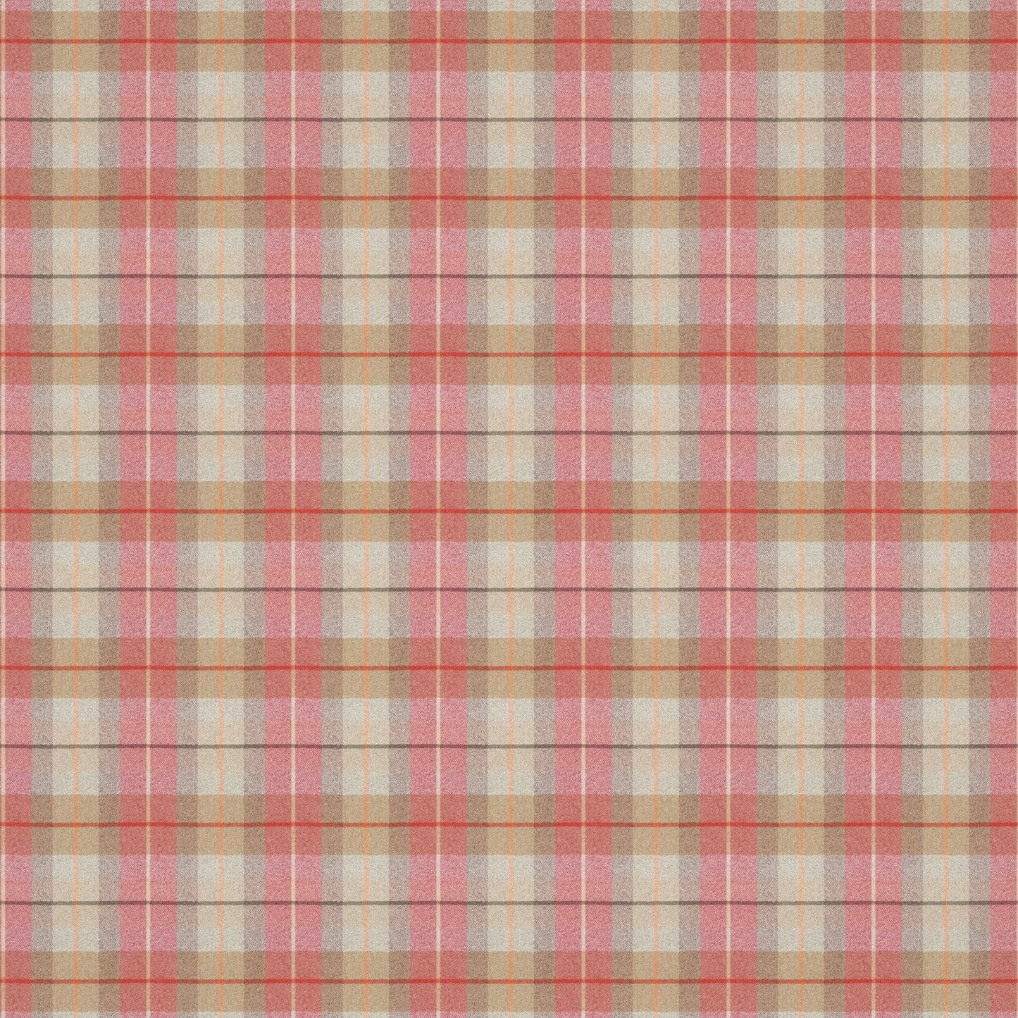 Linwood Brunswick Check Salmon Check FR Made to Measure Curtains