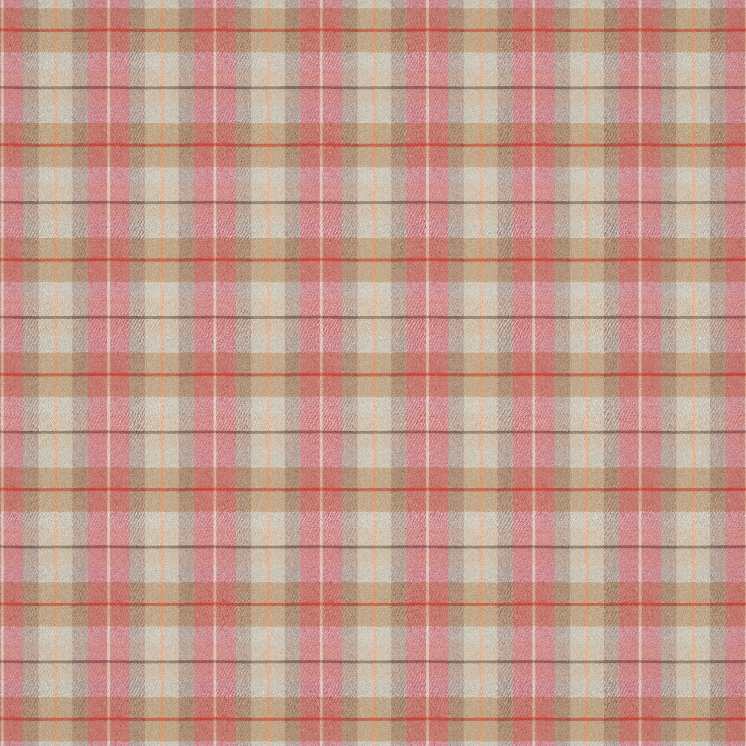 Linwood Brunswick Check Salmon Check FR Made to Measure Curtains