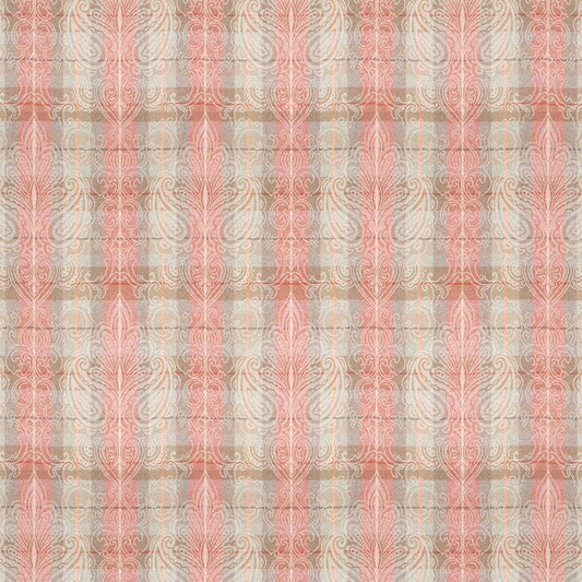 Linwood Alberta Salmon Jacquard FR Made to Measure Curtains