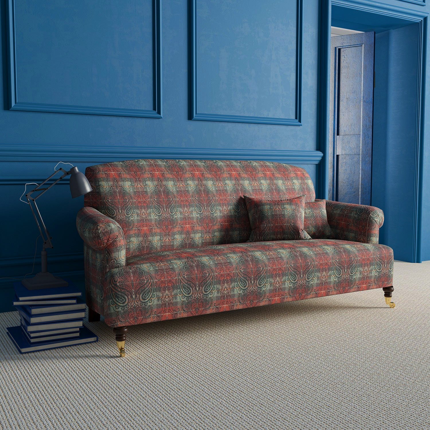 Linwood Alberta Maple Jacquard FR Made to Measure Curtains