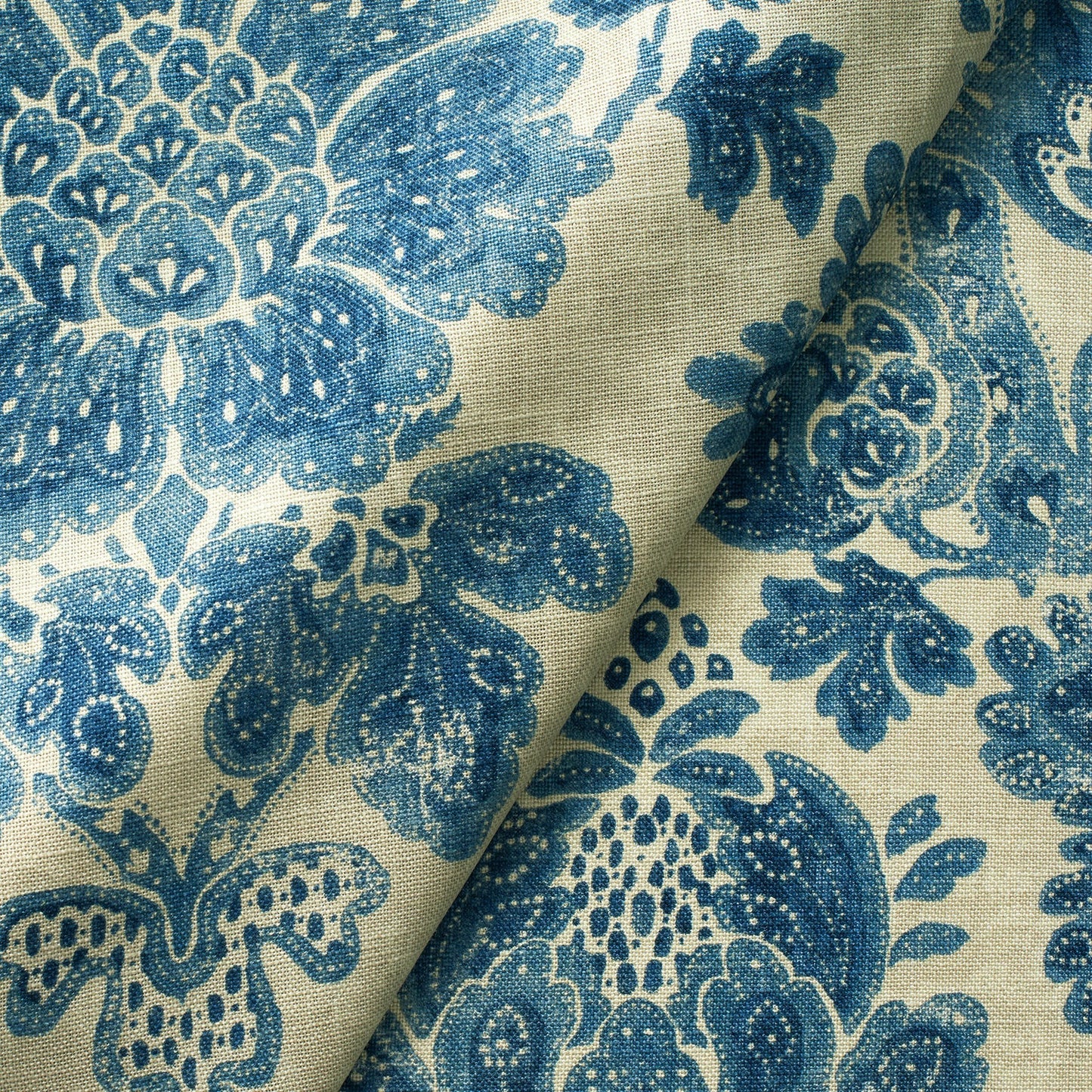 Linwood Cranbourne Dutch Blue Made to Measure Curtains