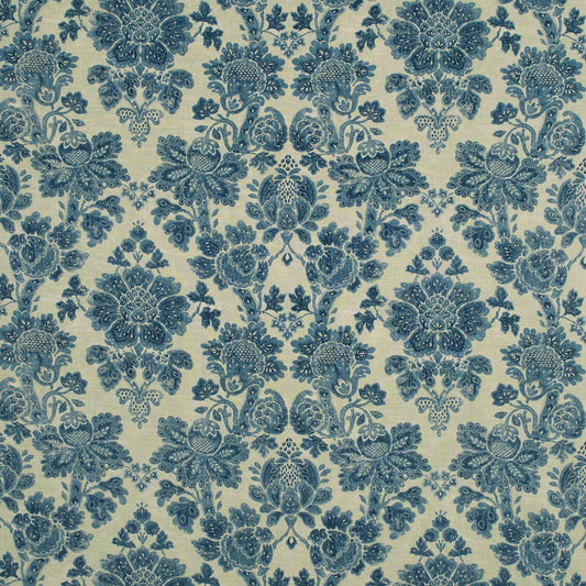 Linwood Cranbourne Dutch Blue FR Made to Measure Curtains