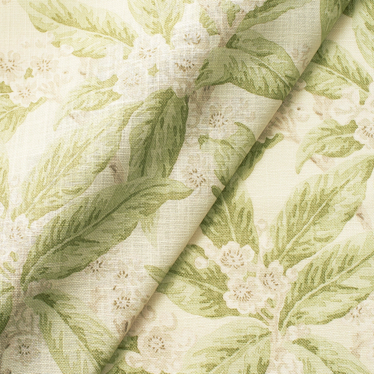 Linwood Loseley Apple Green Made to Measure Curtains