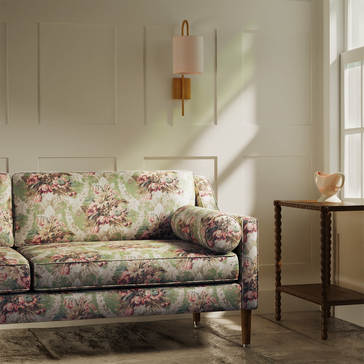 Linwood Wakehurst Spring Green FR Made to Measure Curtains
