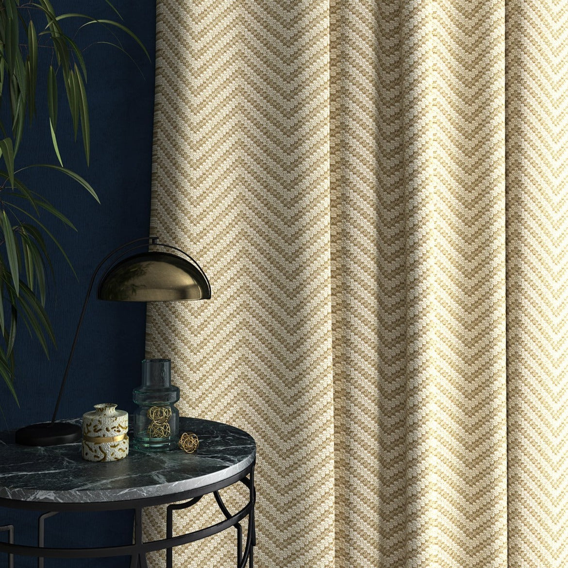 Linwood Zeus Natural Made to Measure Curtains