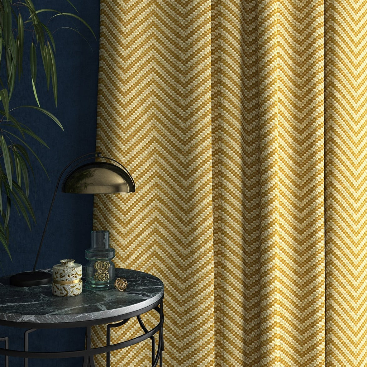 Linwood Zeus Ochre Made to Measure Curtains