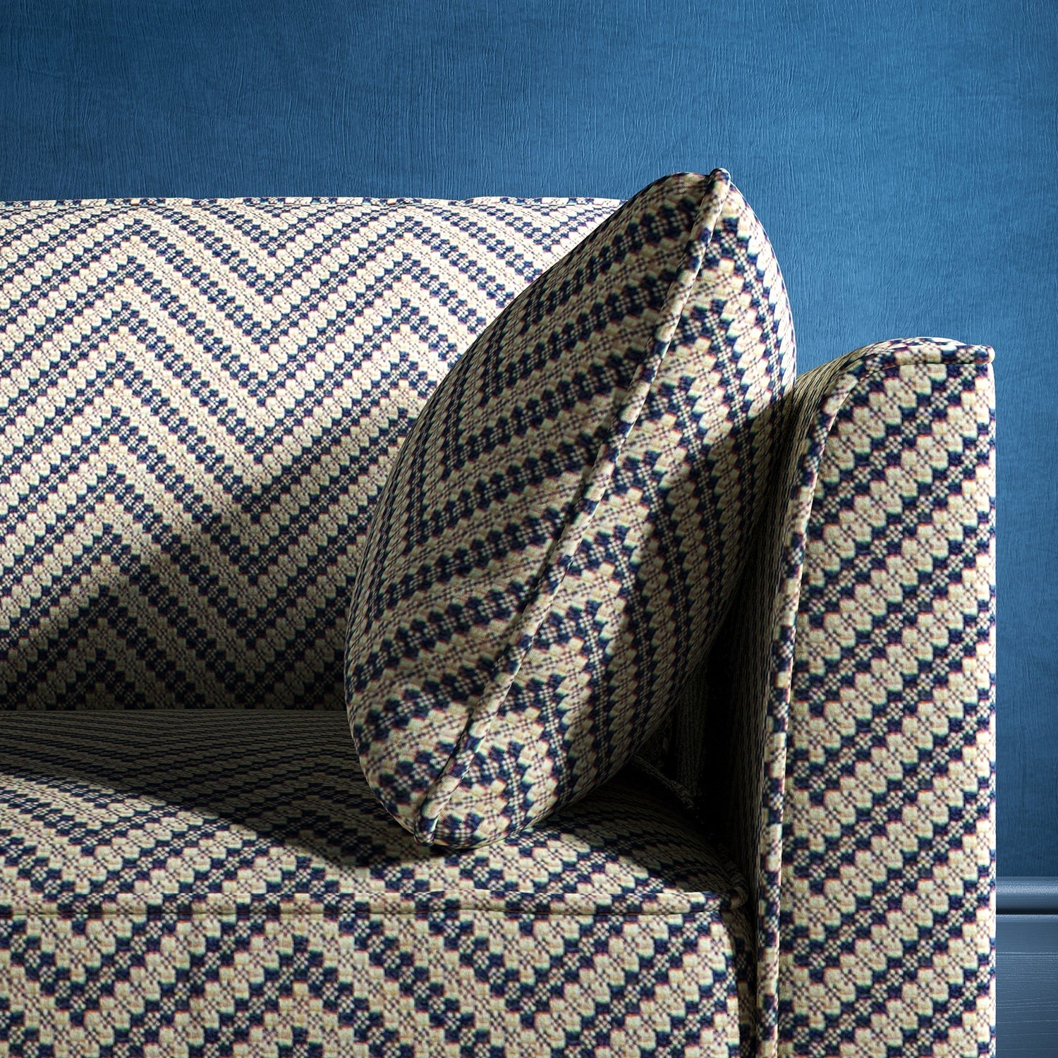 Linwood Zeus Navy FR Made to Measure Curtains