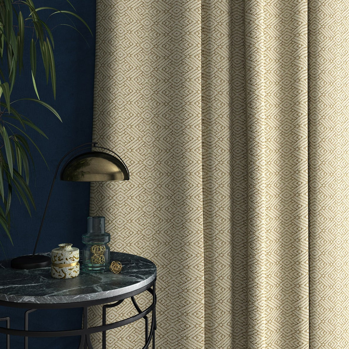 Linwood Tanuki Sandstone Made to Measure Curtains