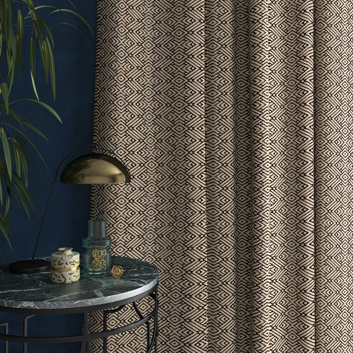 Linwood Tanuki Onyx FR Made to Measure Curtains
