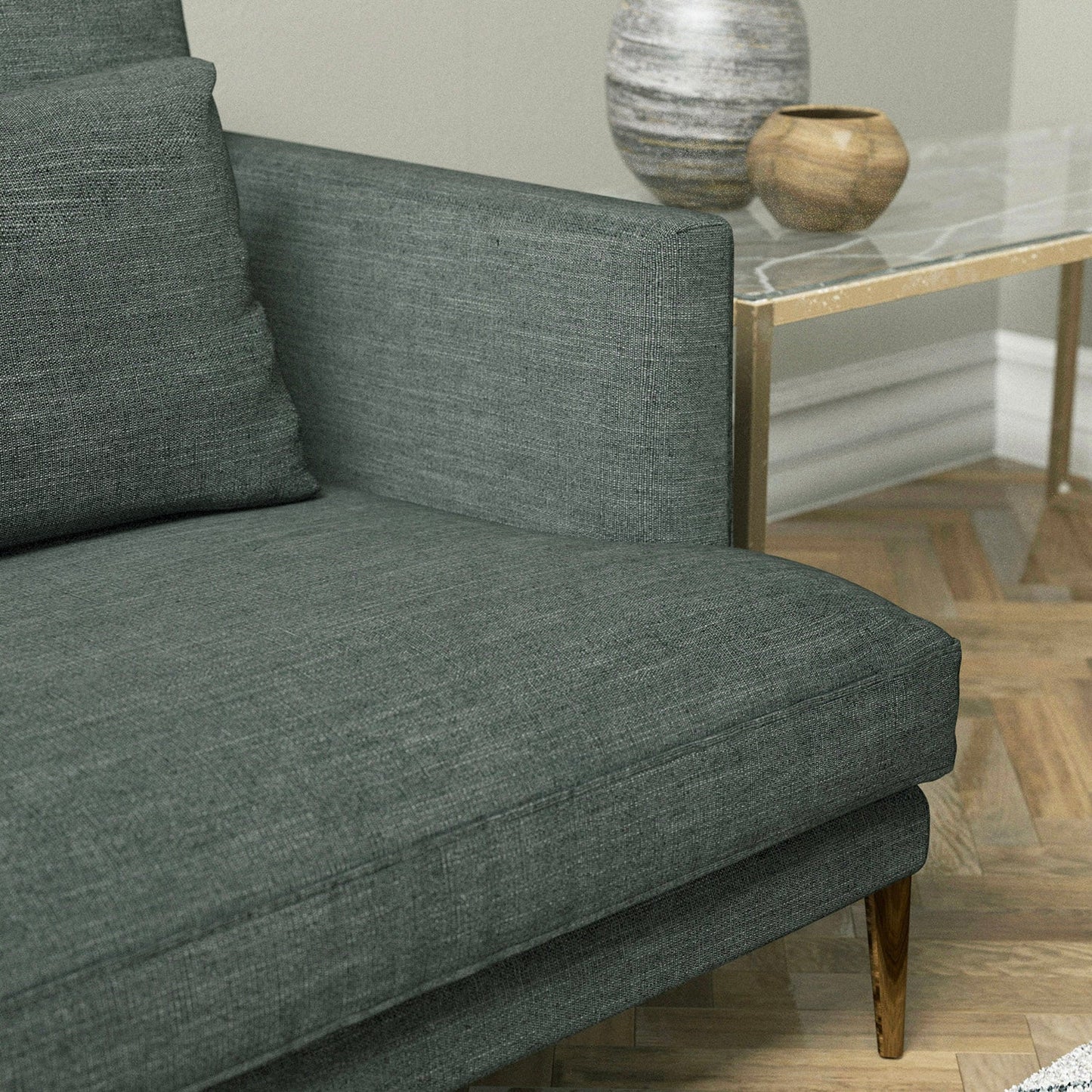 Linwood Luna Pewter Made to Measure Curtains