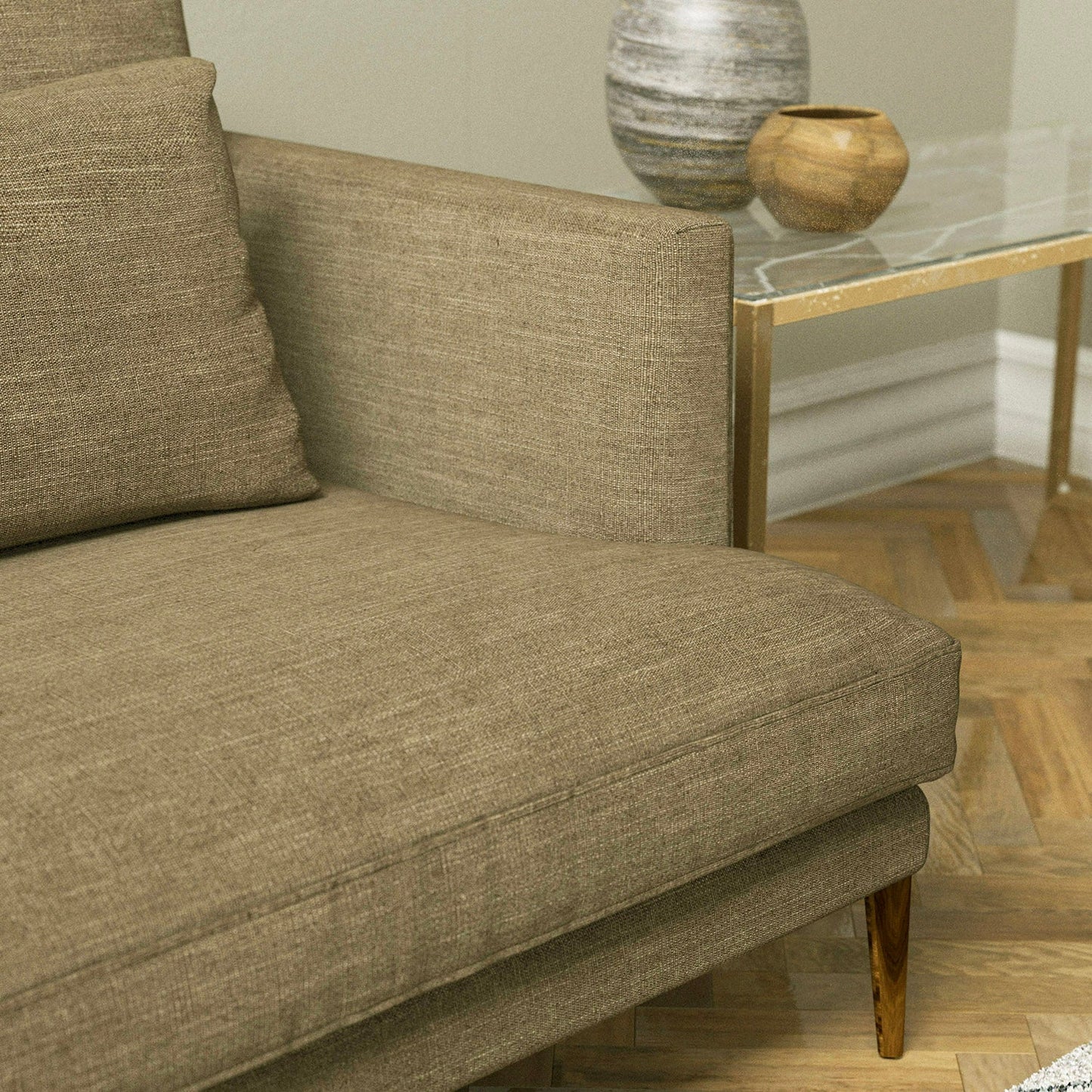 Linwood Luna Oatmeal FR Made to Measure Curtains