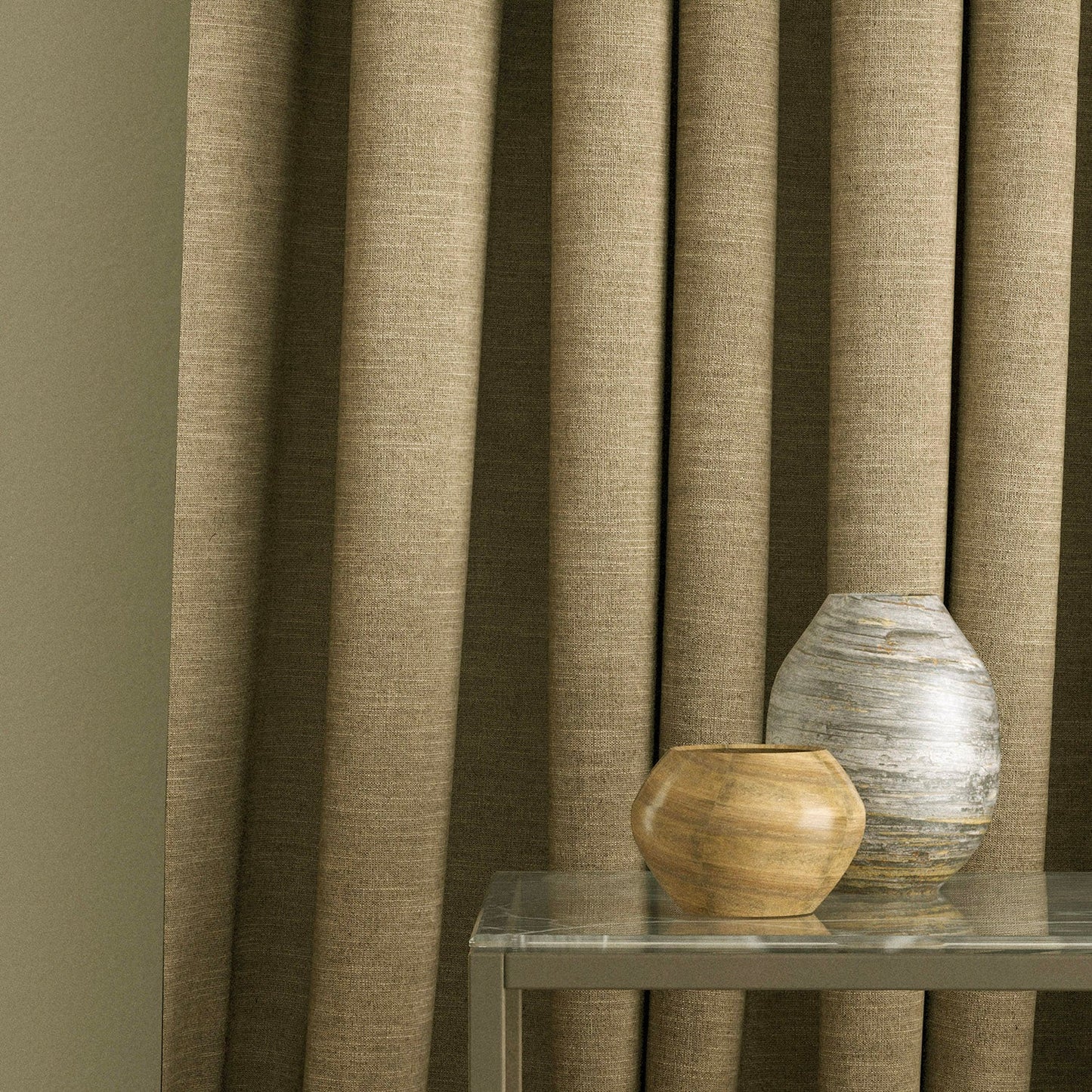 Linwood Luna Oatmeal FR Made to Measure Curtains