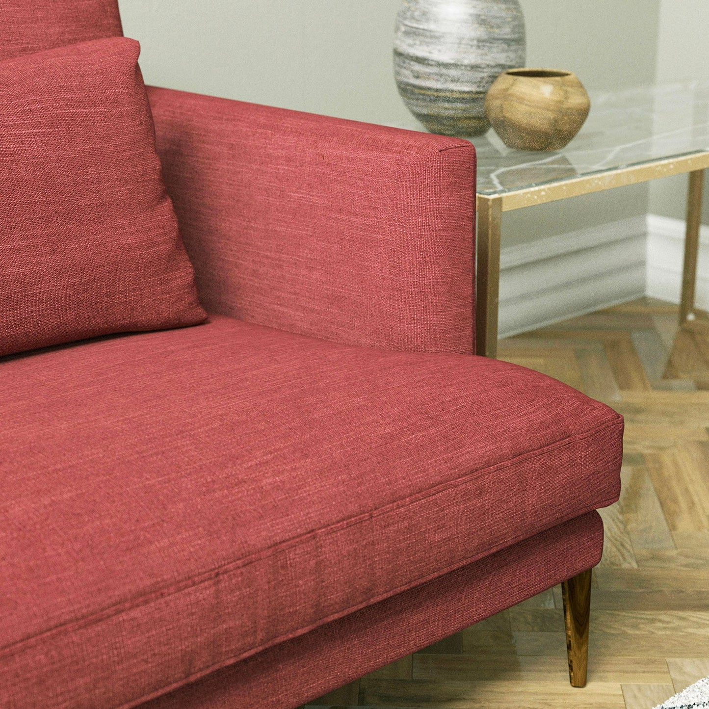 Linwood Luna Cranberry FR Made to Measure Curtains